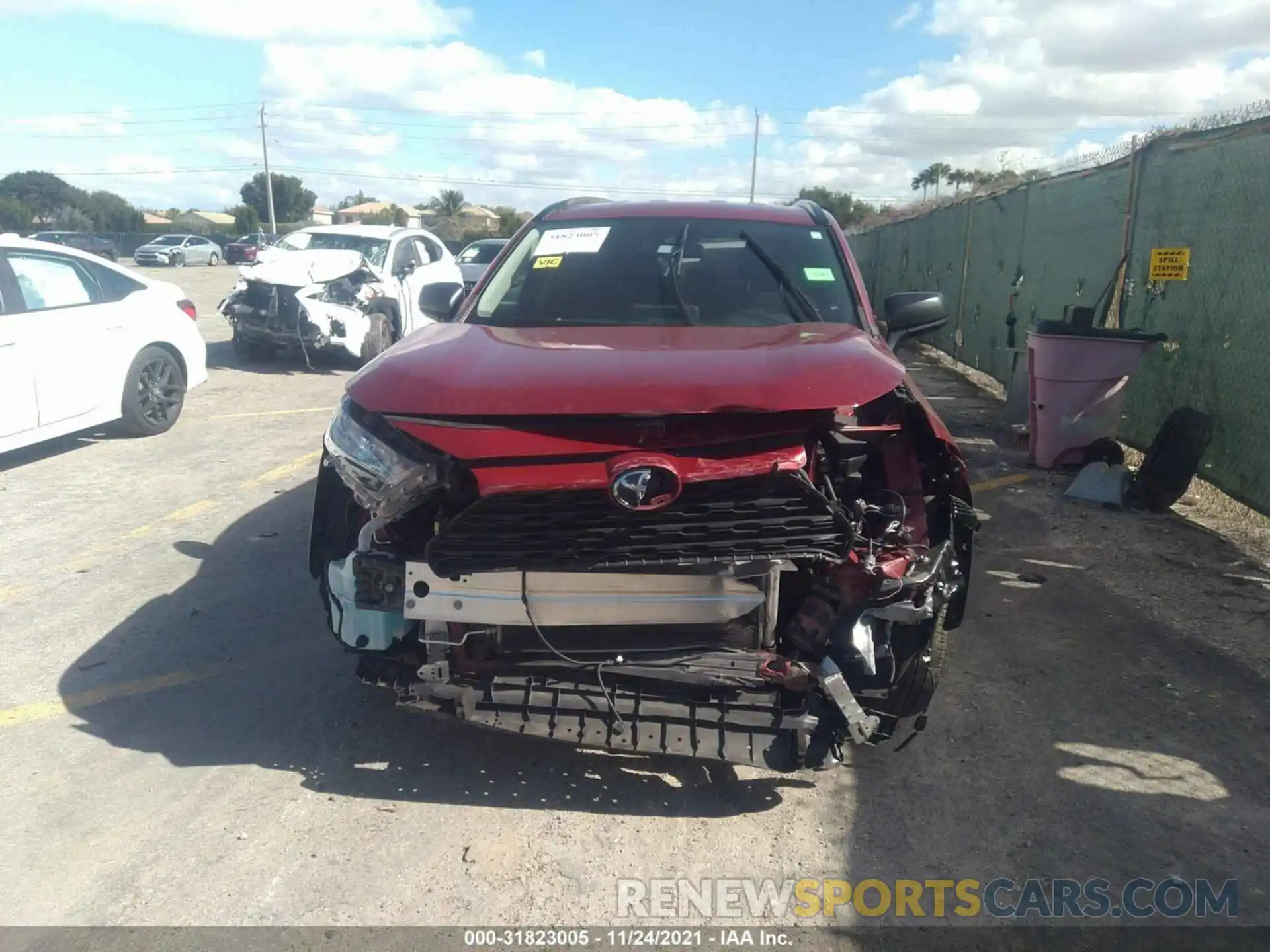 6 Photograph of a damaged car 2T3F1RFVXLW128566 TOYOTA RAV4 2020