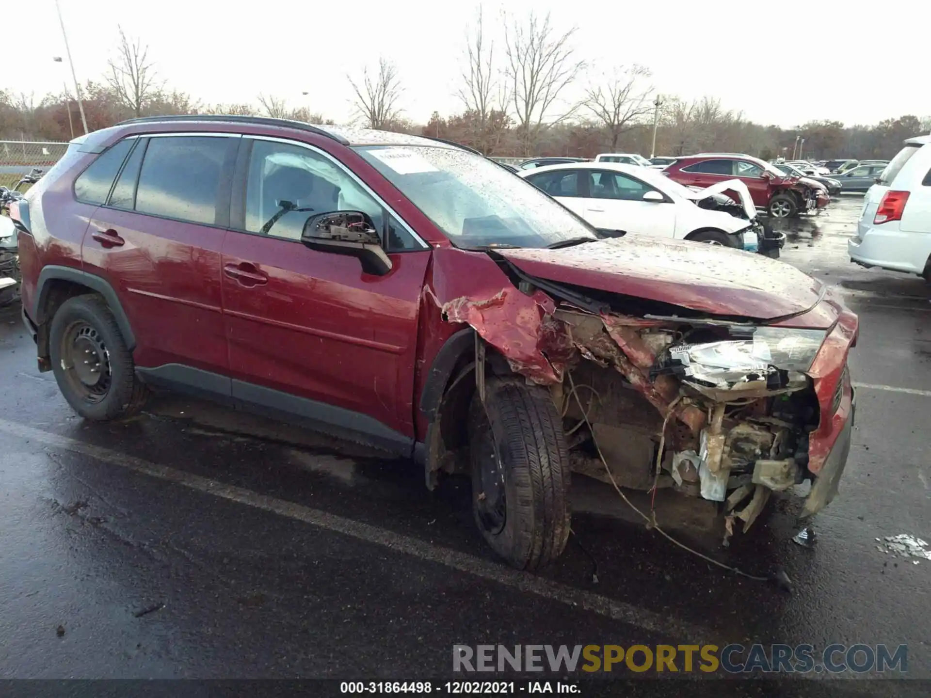 1 Photograph of a damaged car 2T3F1RFVXLW135792 TOYOTA RAV4 2020