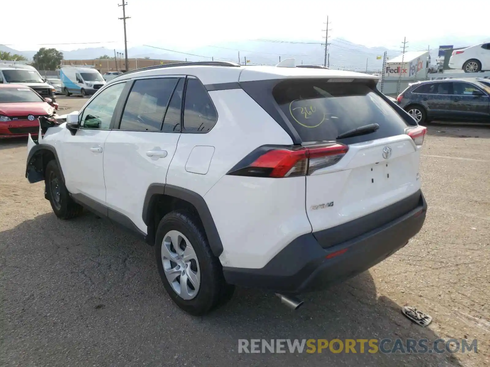 3 Photograph of a damaged car 2T3G1RFV0LC063555 TOYOTA RAV4 2020