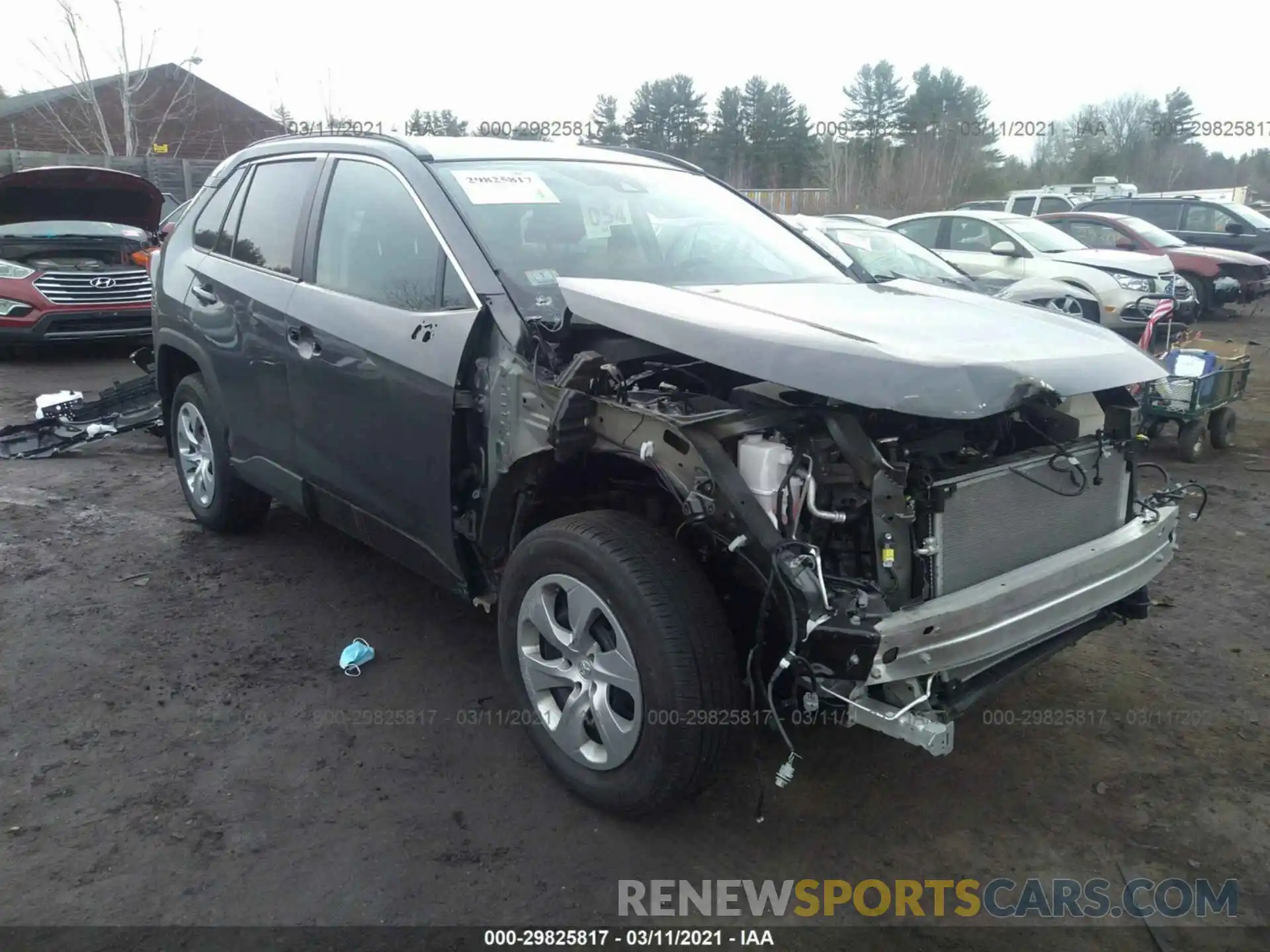 1 Photograph of a damaged car 2T3G1RFV1LW089368 TOYOTA RAV4 2020