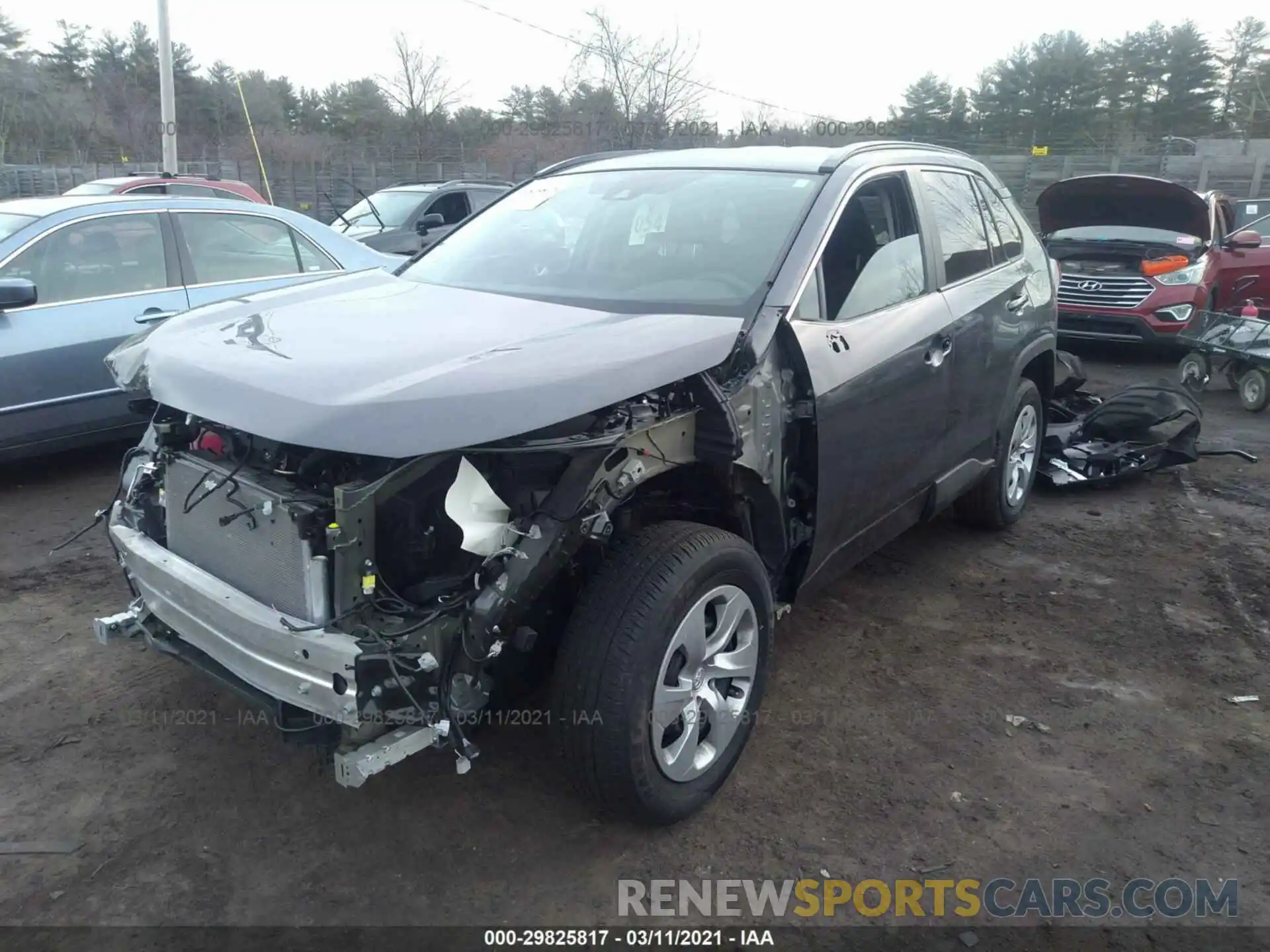 2 Photograph of a damaged car 2T3G1RFV1LW089368 TOYOTA RAV4 2020