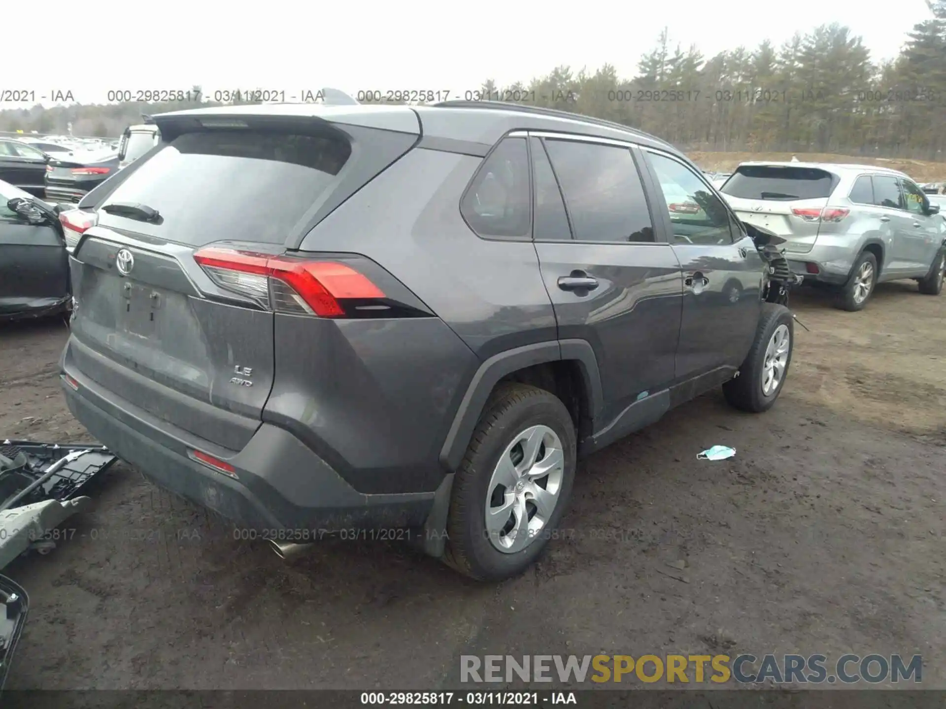 4 Photograph of a damaged car 2T3G1RFV1LW089368 TOYOTA RAV4 2020