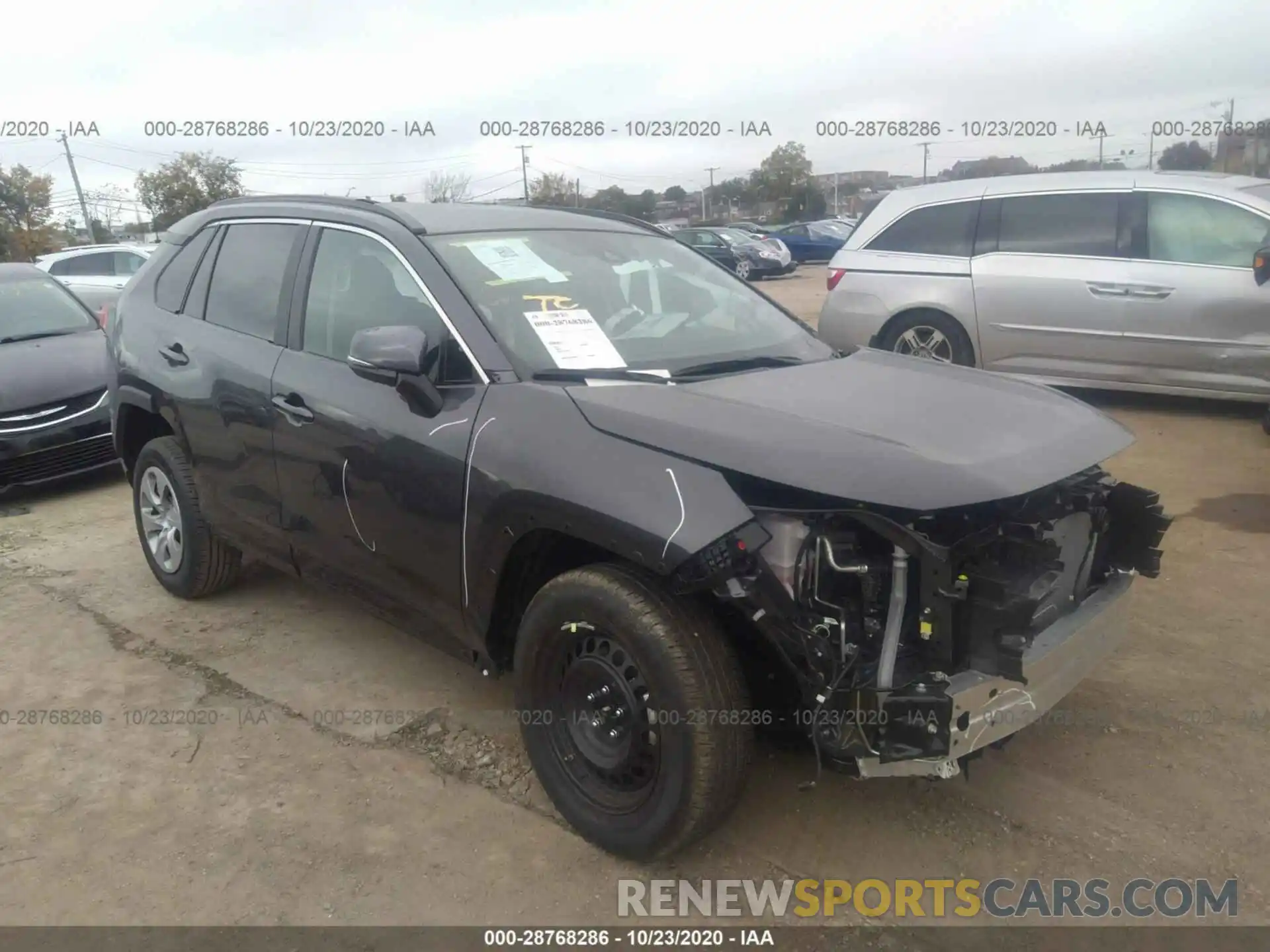 1 Photograph of a damaged car 2T3G1RFV1LW138813 TOYOTA RAV4 2020