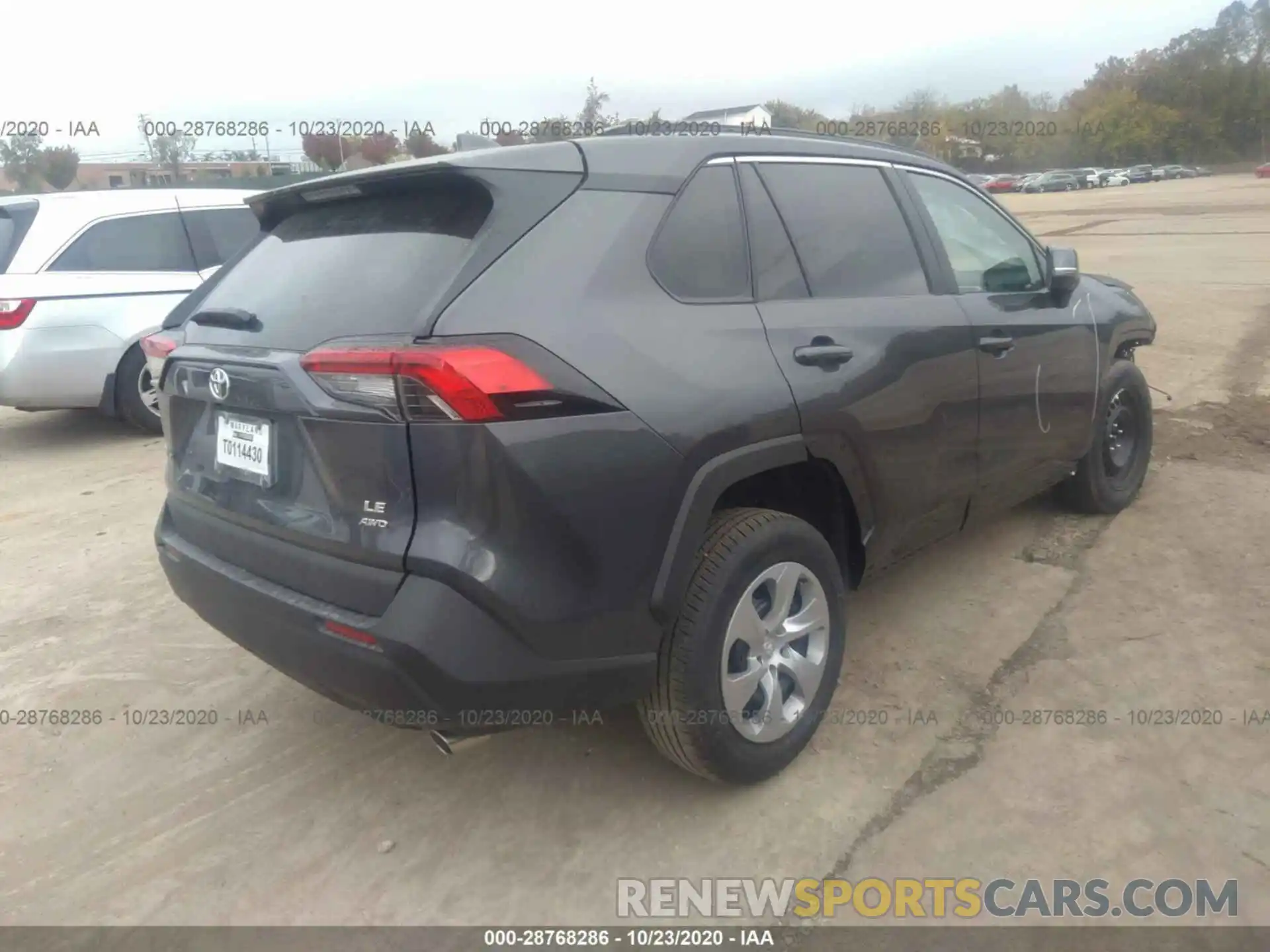 4 Photograph of a damaged car 2T3G1RFV1LW138813 TOYOTA RAV4 2020