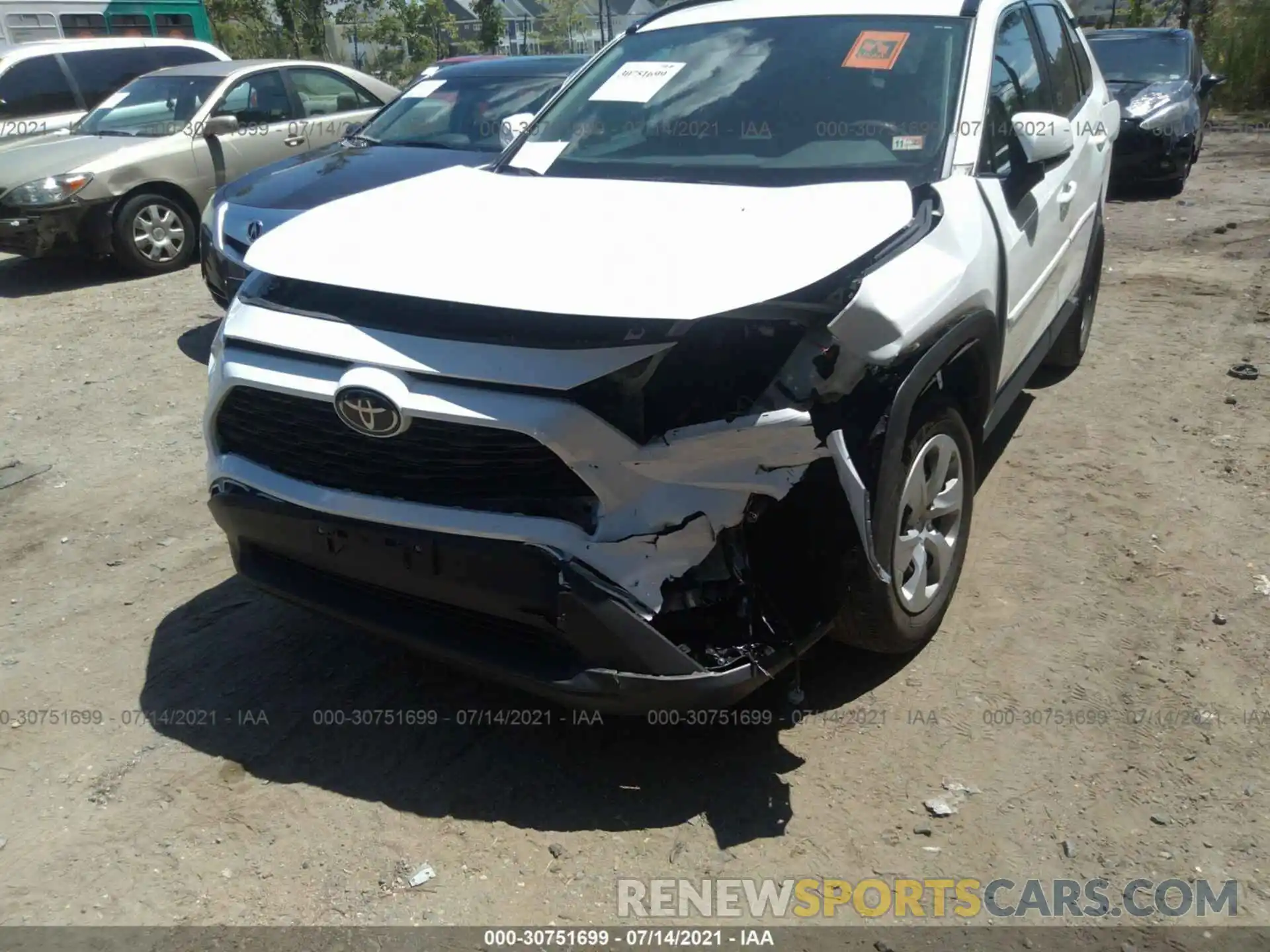 6 Photograph of a damaged car 2T3G1RFV2LW091730 TOYOTA RAV4 2020