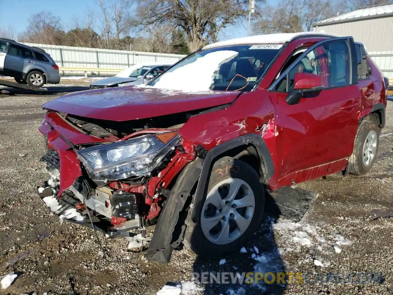 9 Photograph of a damaged car 2T3G1RFV2LW108817 TOYOTA RAV4 2020