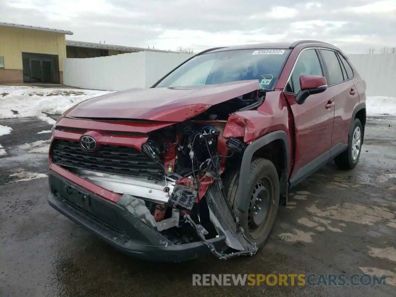 2 Photograph of a damaged car 2T3G1RFV2LW130171 TOYOTA RAV4 2020