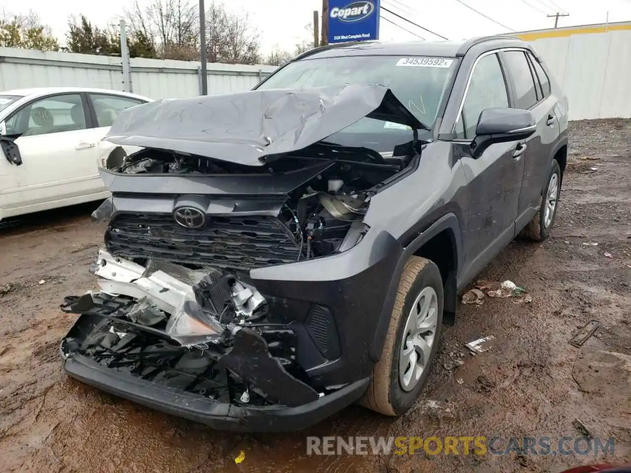 2 Photograph of a damaged car 2T3G1RFV3LC080656 TOYOTA RAV4 2020