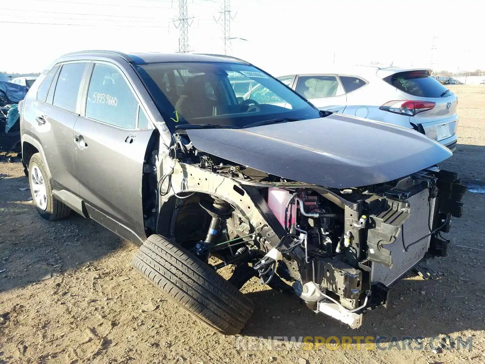 1 Photograph of a damaged car 2T3G1RFV3LC128026 TOYOTA RAV4 2020