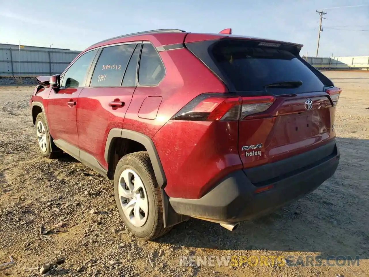 3 Photograph of a damaged car 2T3G1RFV3LC140564 TOYOTA RAV4 2020