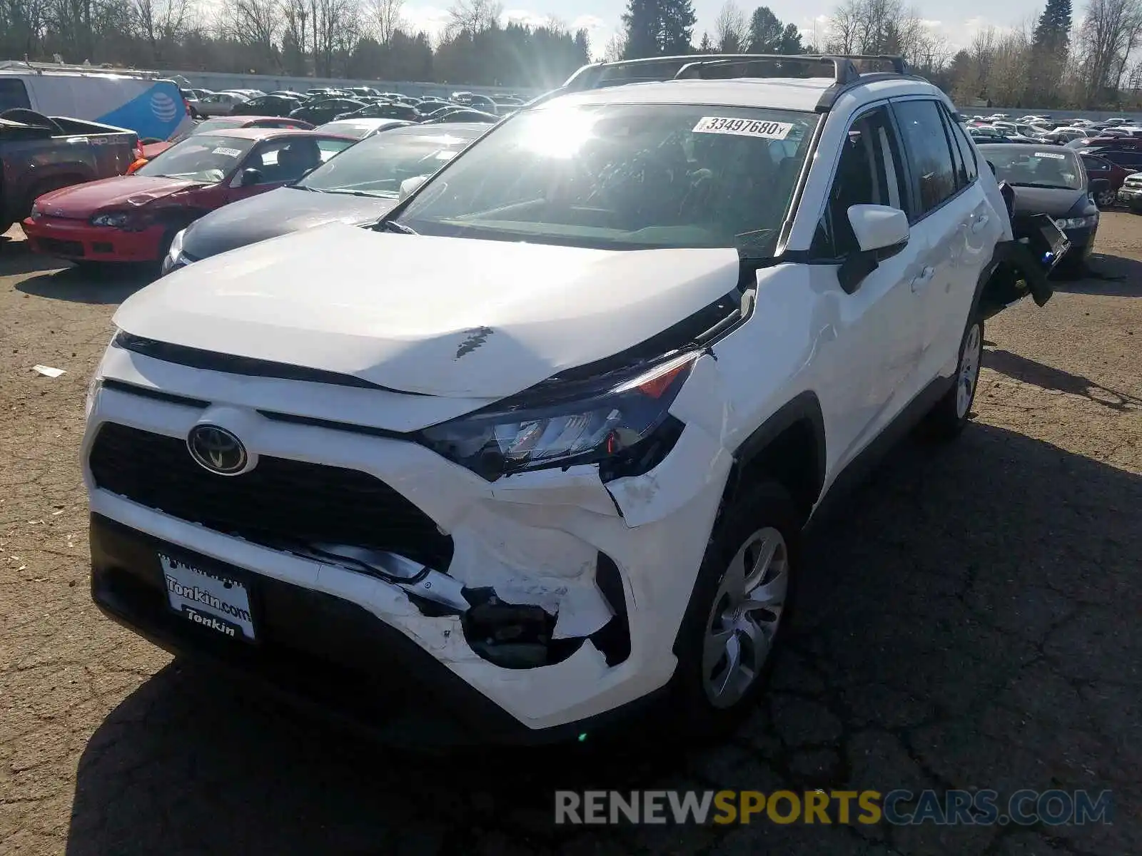 2 Photograph of a damaged car 2T3G1RFV3LW095172 TOYOTA RAV4 2020