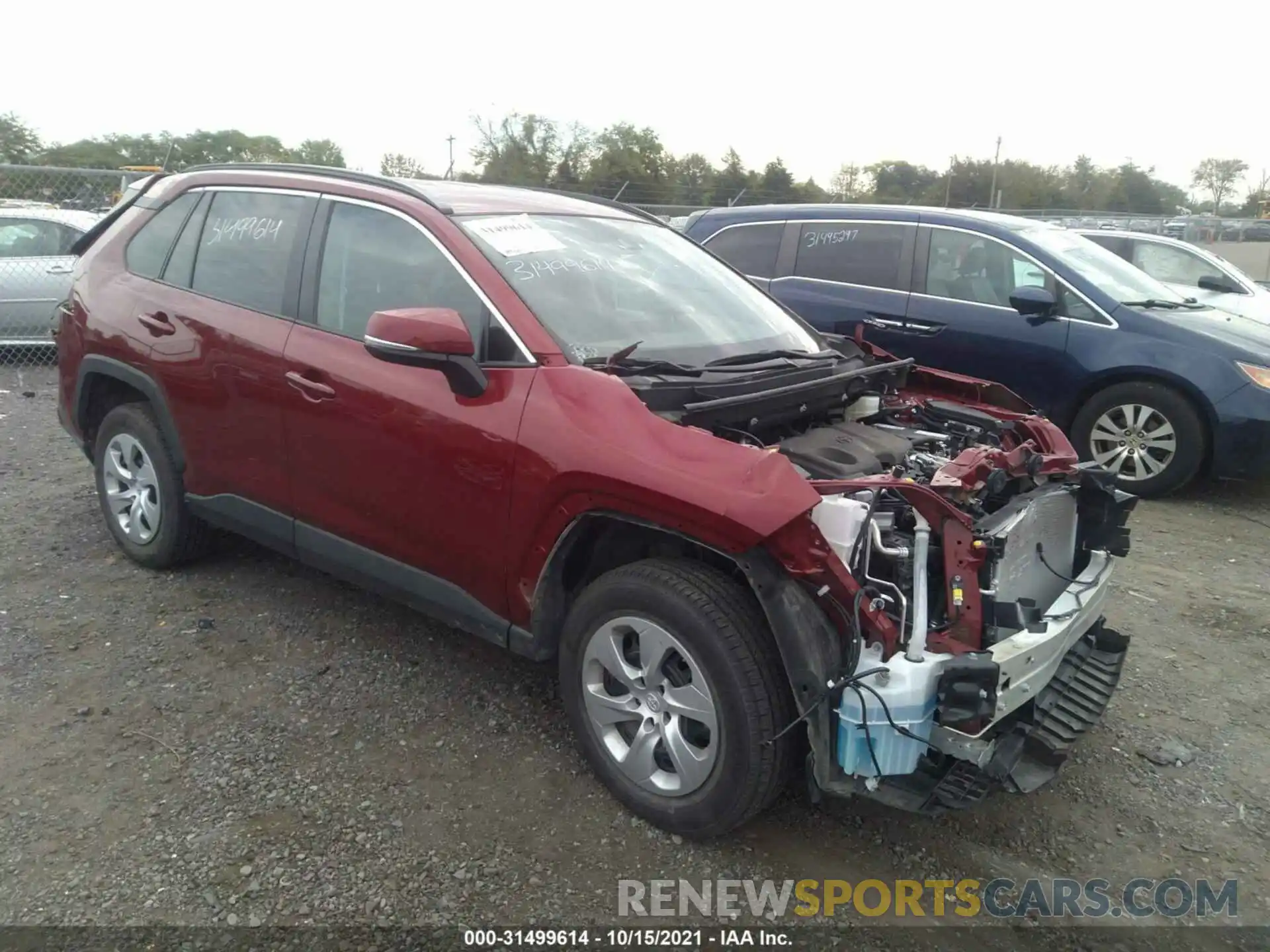 1 Photograph of a damaged car 2T3G1RFV4LC124552 TOYOTA RAV4 2020