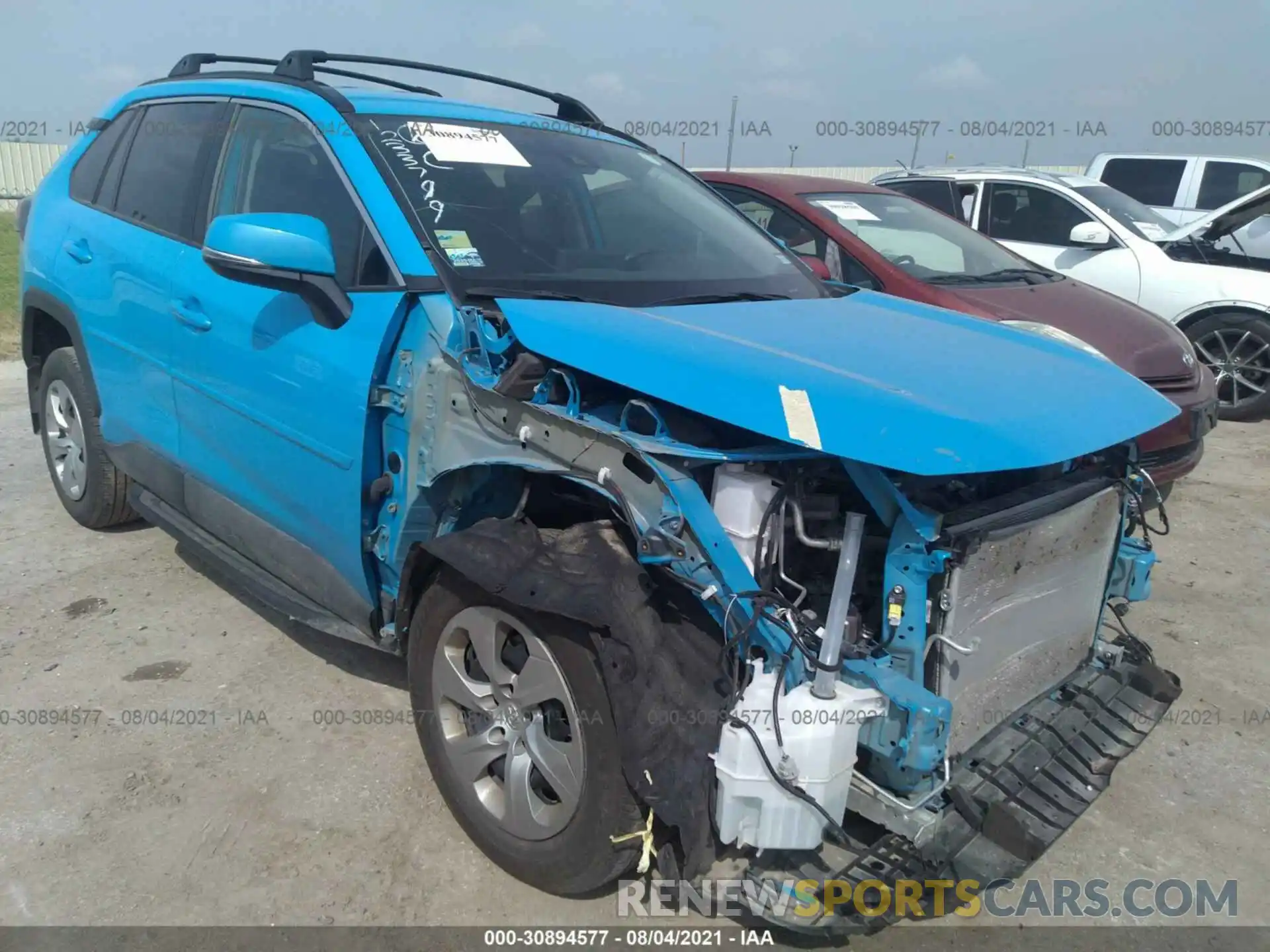 1 Photograph of a damaged car 2T3G1RFV5LC114385 TOYOTA RAV4 2020