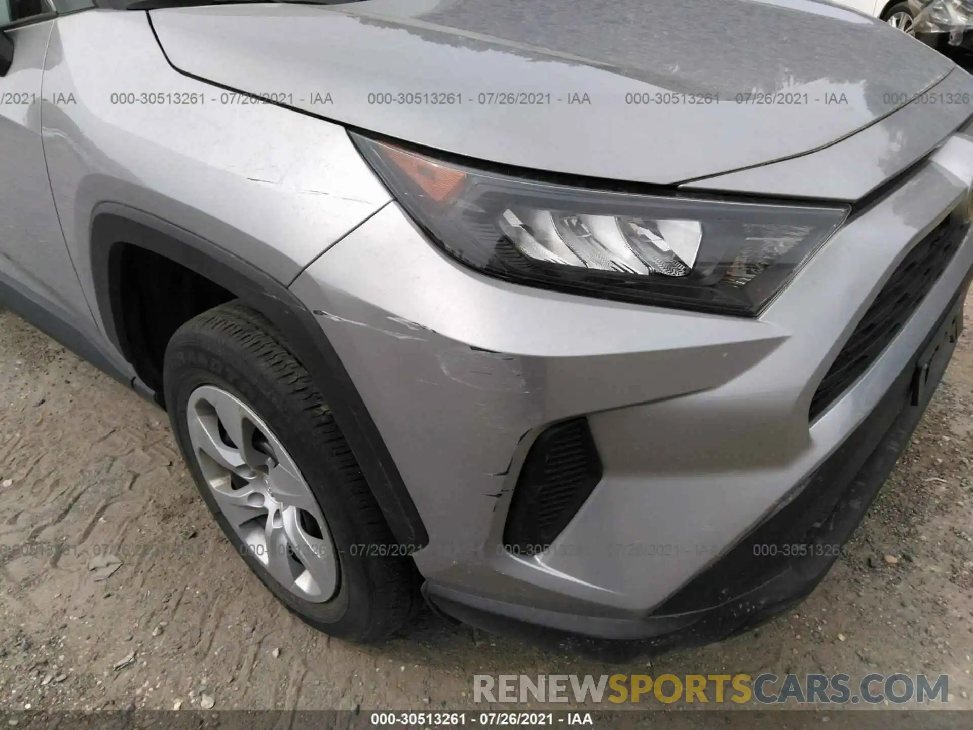 6 Фотография поврежденного автомобиля 2T3G1RFV5LW098705 TOYOTA RAV4 2020