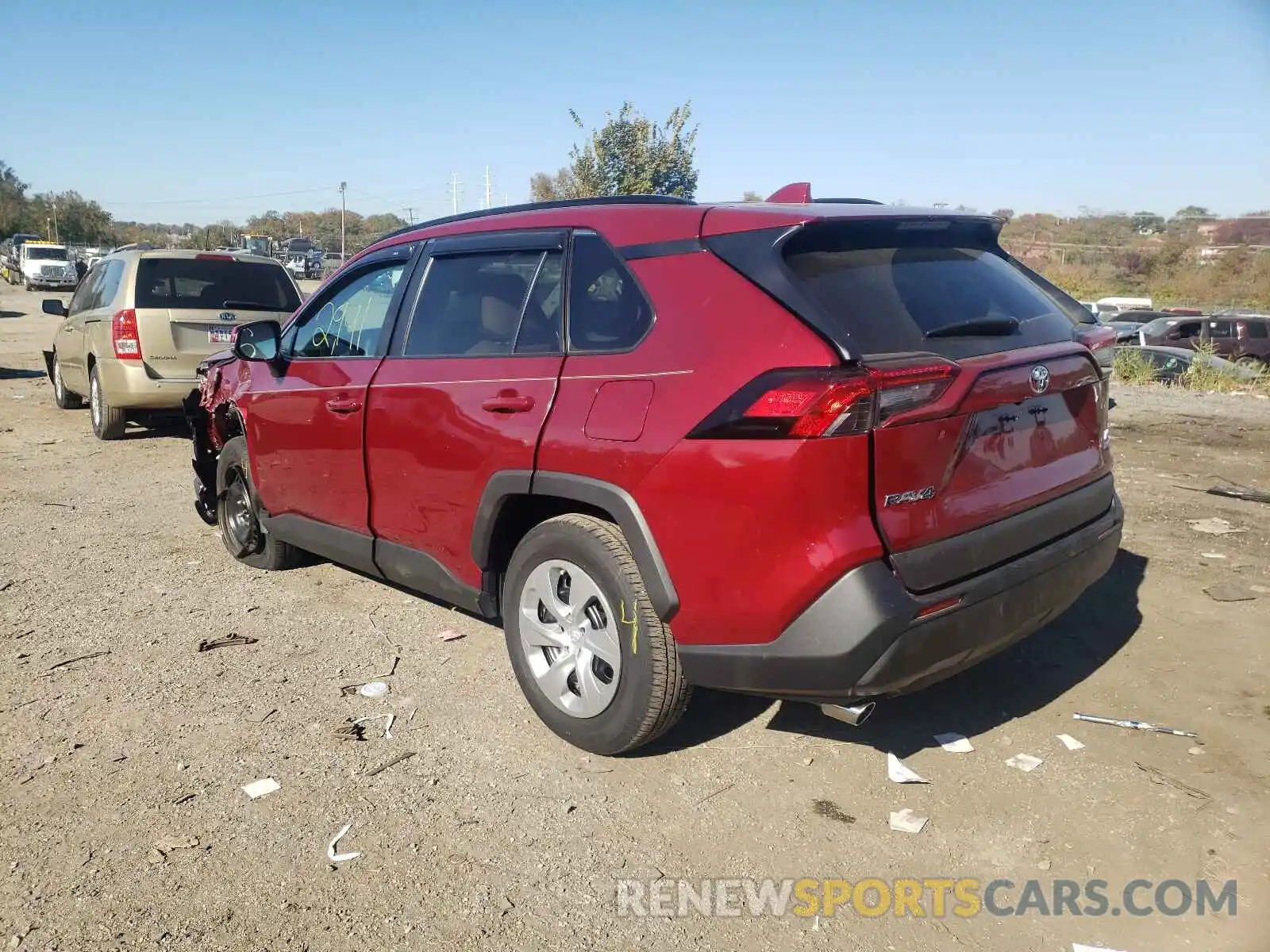 3 Photograph of a damaged car 2T3G1RFV5LW137390 TOYOTA RAV4 2020