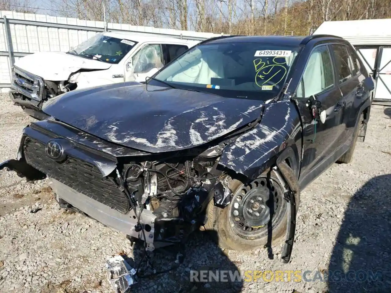 2 Photograph of a damaged car 2T3G1RFV5LW138829 TOYOTA RAV4 2020