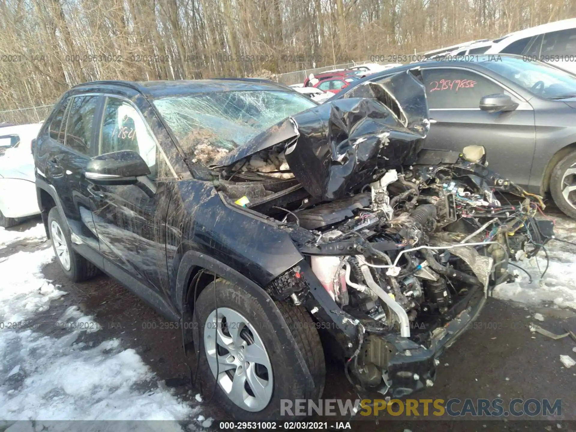1 Photograph of a damaged car 2T3G1RFV6LC130403 TOYOTA RAV4 2020
