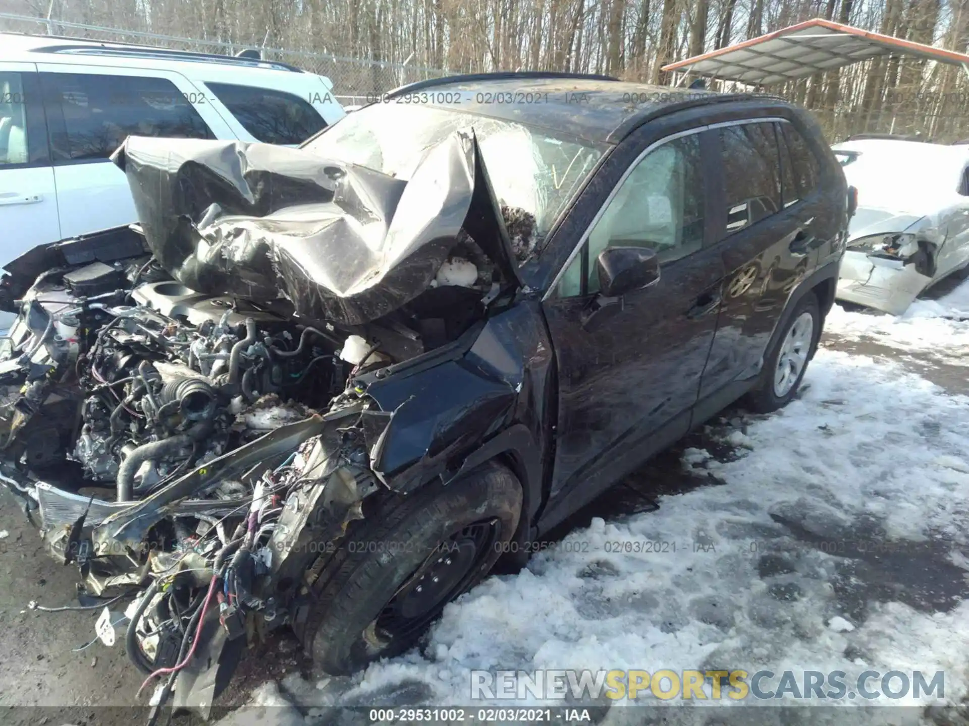 2 Photograph of a damaged car 2T3G1RFV6LC130403 TOYOTA RAV4 2020