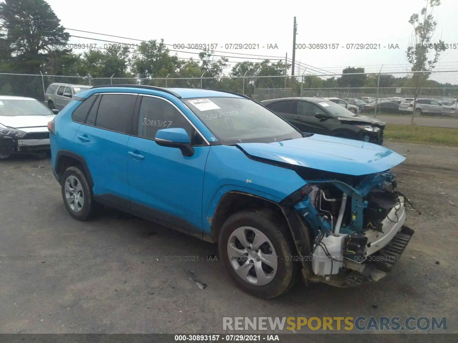 1 Photograph of a damaged car 2T3G1RFV6LW085395 TOYOTA RAV4 2020