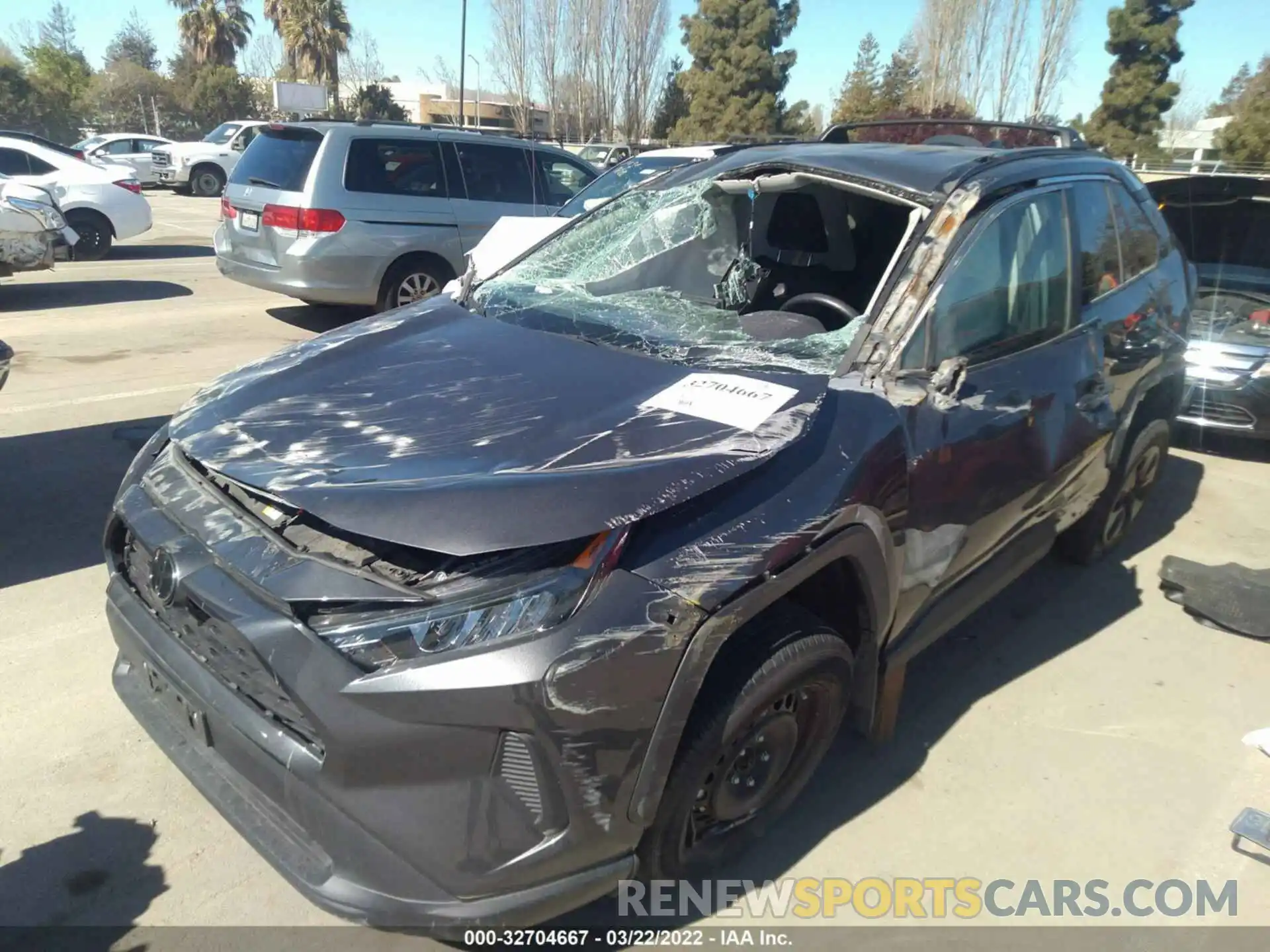 2 Photograph of a damaged car 2T3G1RFV6LW102597 TOYOTA RAV4 2020