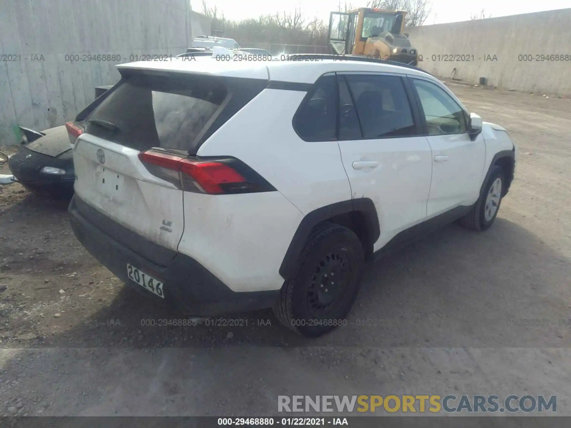 4 Photograph of a damaged car 2T3G1RFV7LC104098 TOYOTA RAV4 2020