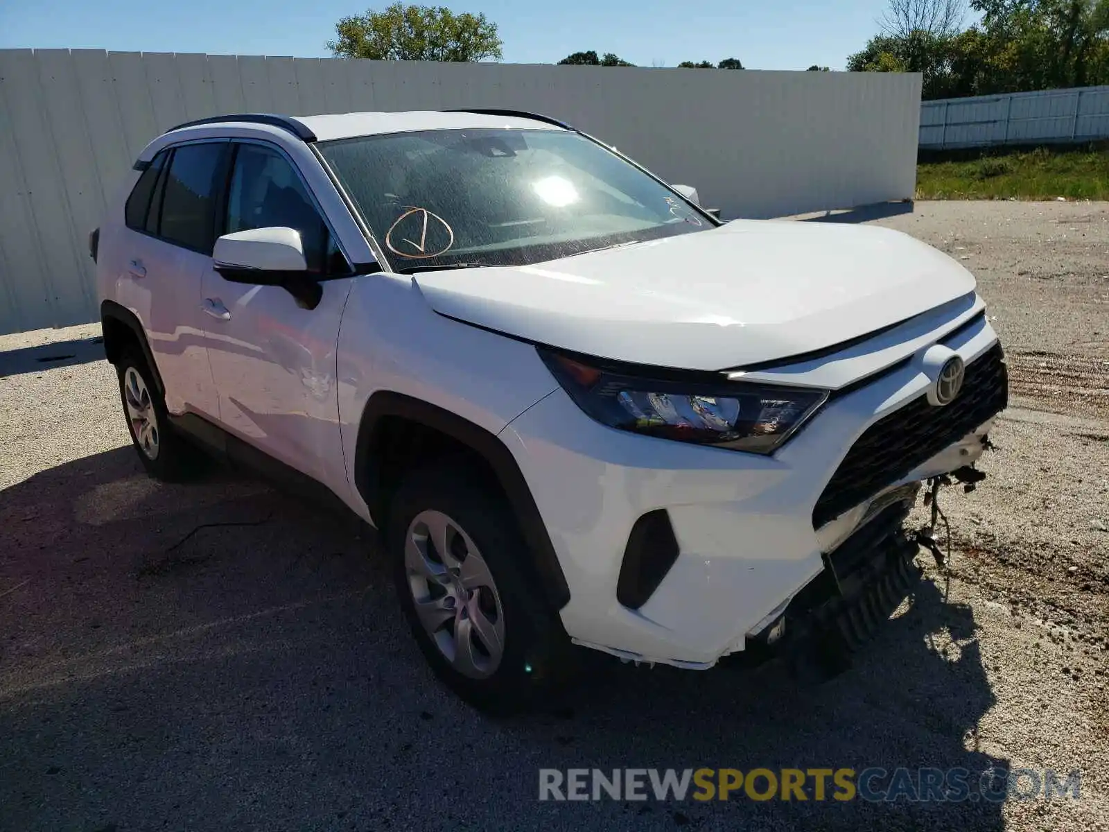 1 Photograph of a damaged car 2T3G1RFV7LC114436 TOYOTA RAV4 2020