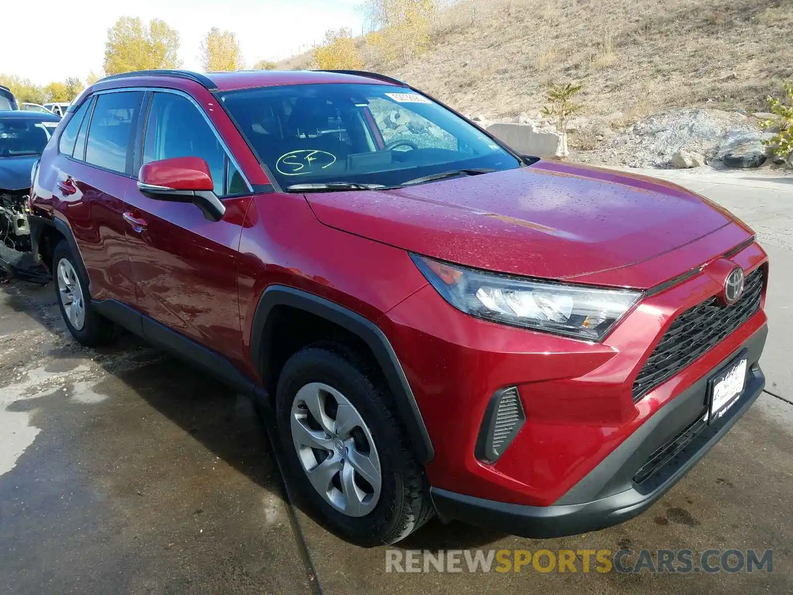 1 Photograph of a damaged car 2T3G1RFV7LC119491 TOYOTA RAV4 2020