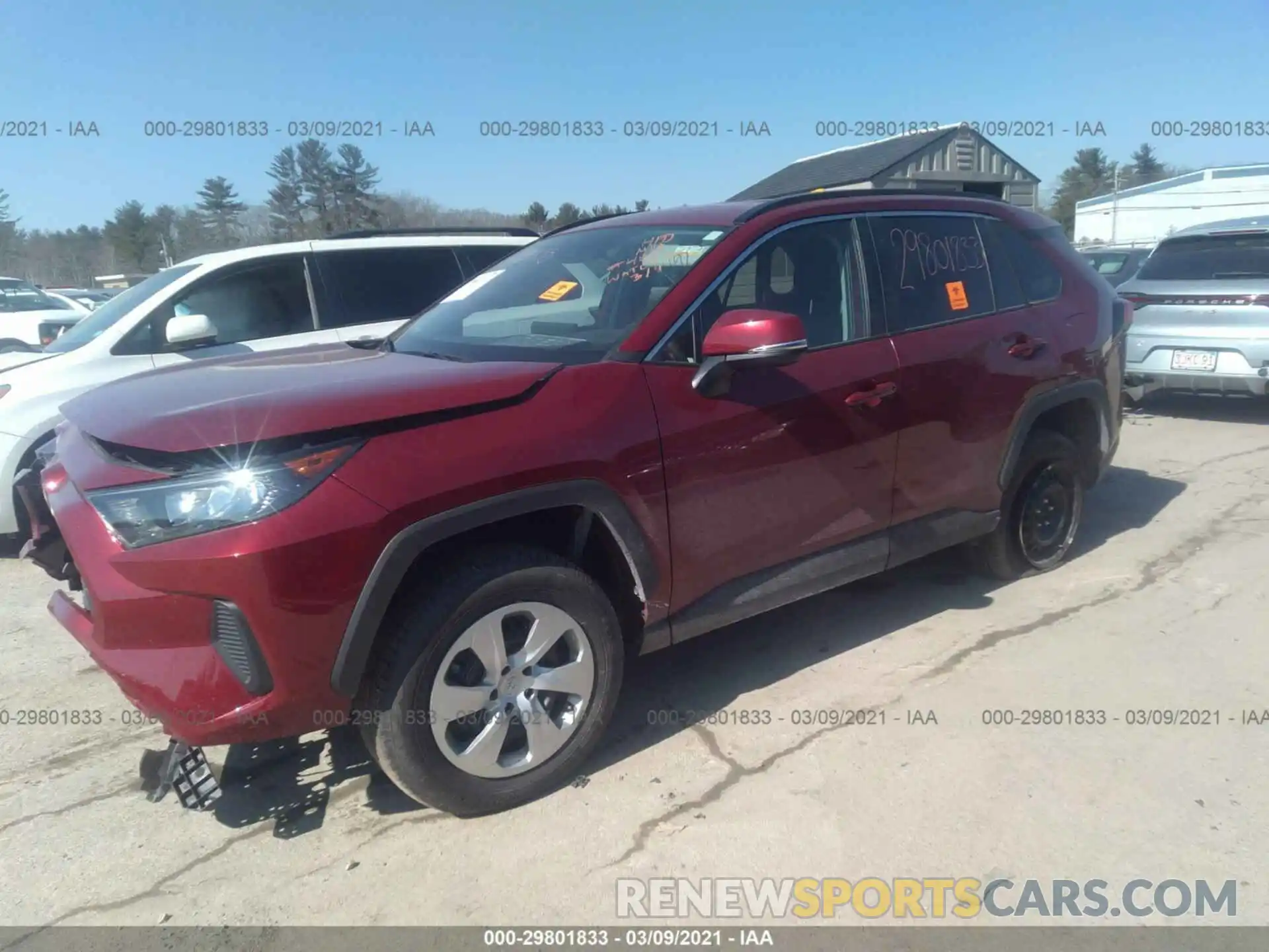 2 Photograph of a damaged car 2T3G1RFV8LW097564 TOYOTA RAV4 2020