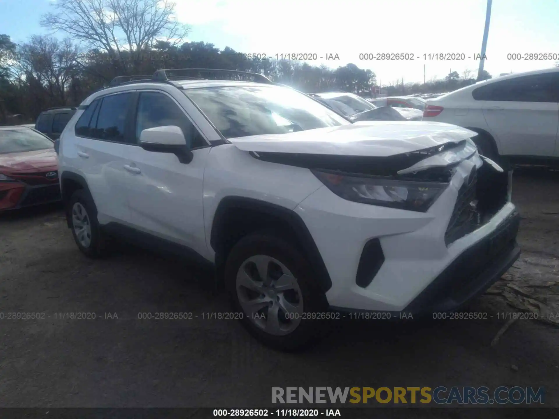 1 Photograph of a damaged car 2T3G1RFV8LW099704 TOYOTA RAV4 2020