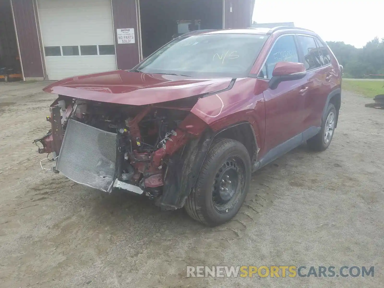 2 Photograph of a damaged car 2T3G1RFV9LW097380 TOYOTA RAV4 2020