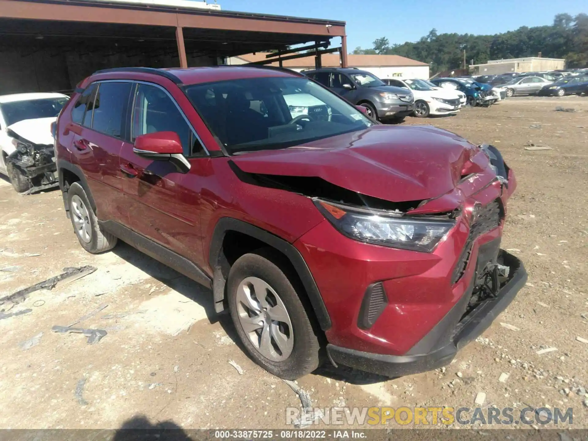 1 Photograph of a damaged car 2T3G1RFV9LW135111 TOYOTA RAV4 2020