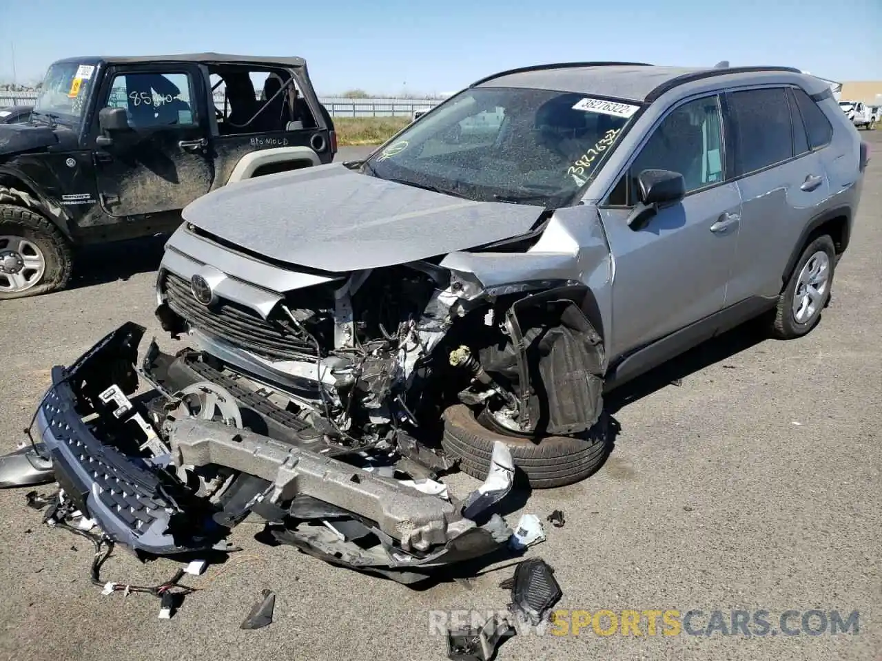 2 Photograph of a damaged car 2T3H1RFV0LC033461 TOYOTA RAV4 2020