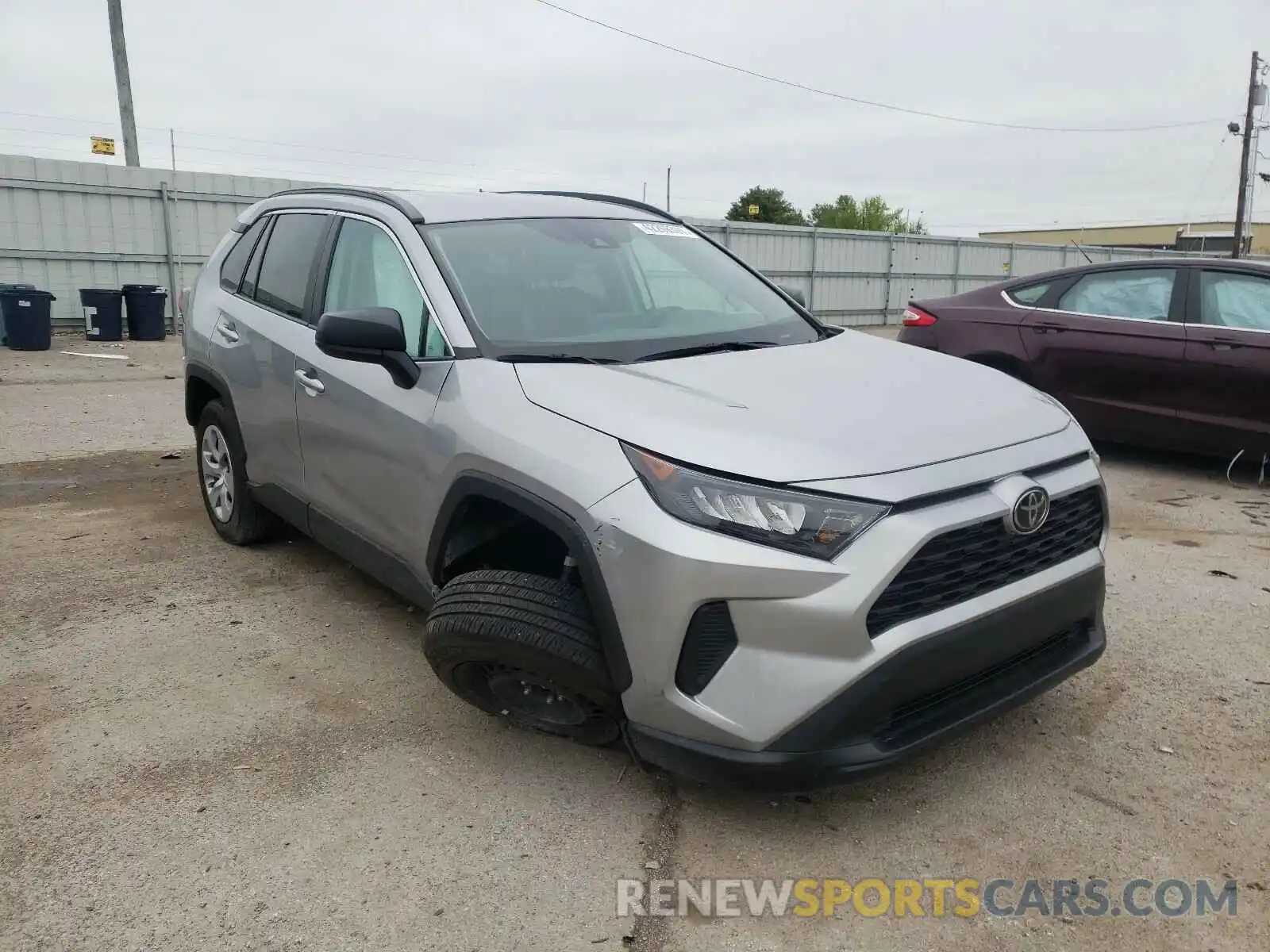 1 Photograph of a damaged car 2T3H1RFV0LC037929 TOYOTA RAV4 2020