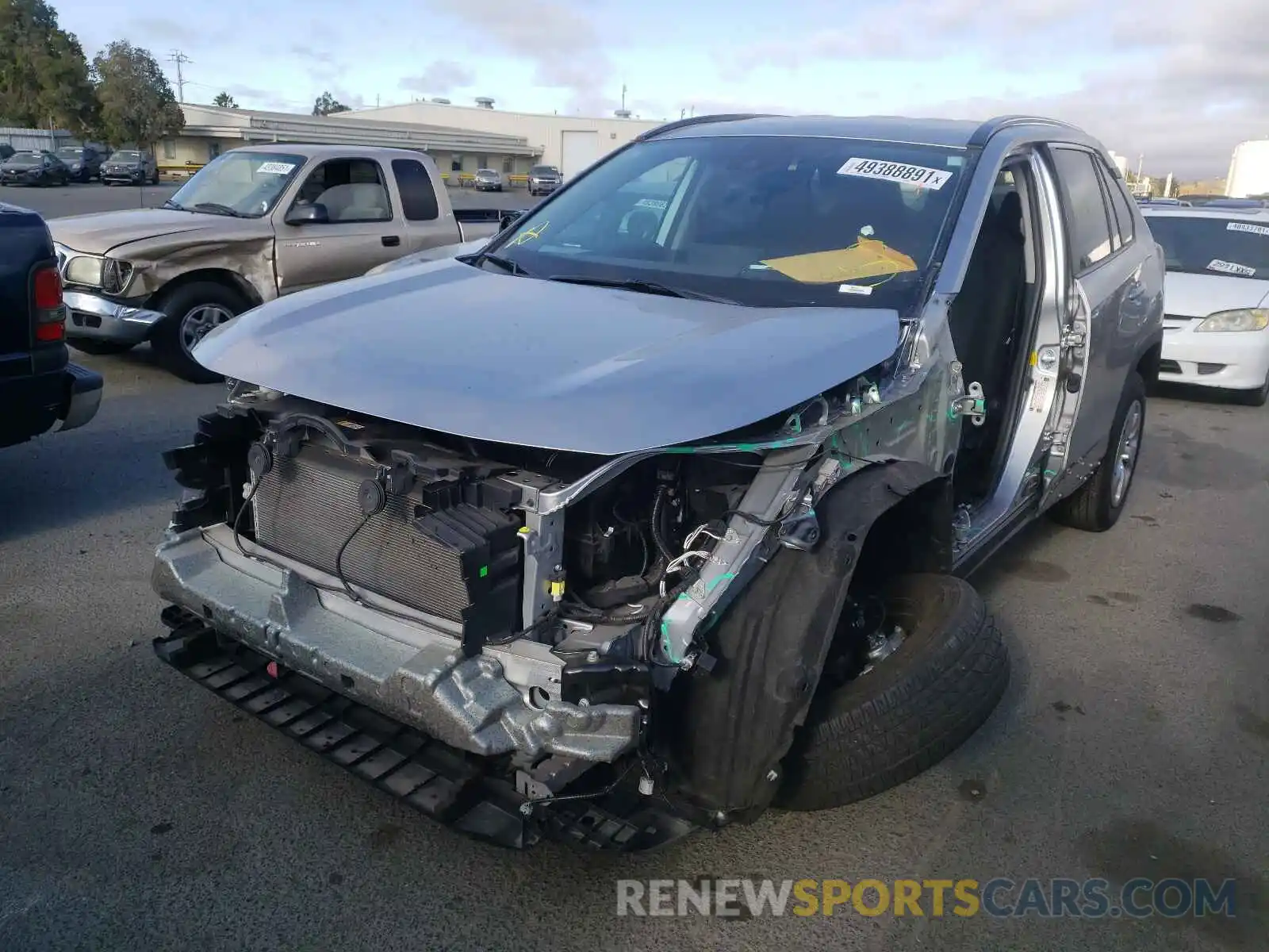 2 Photograph of a damaged car 2T3H1RFV0LC039146 TOYOTA RAV4 2020