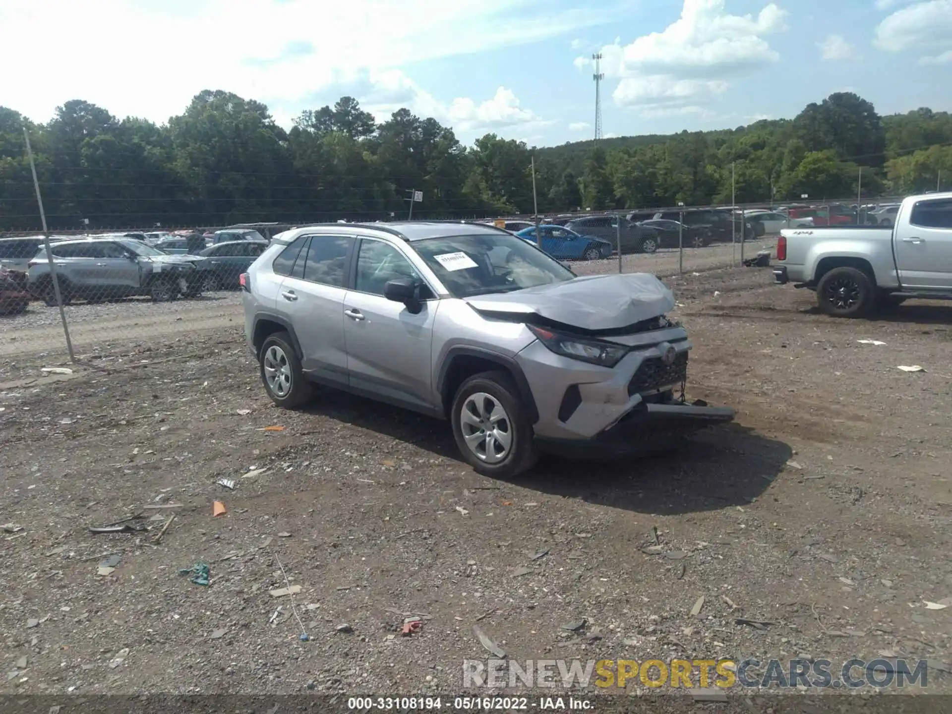 1 Photograph of a damaged car 2T3H1RFV0LC039356 TOYOTA RAV4 2020