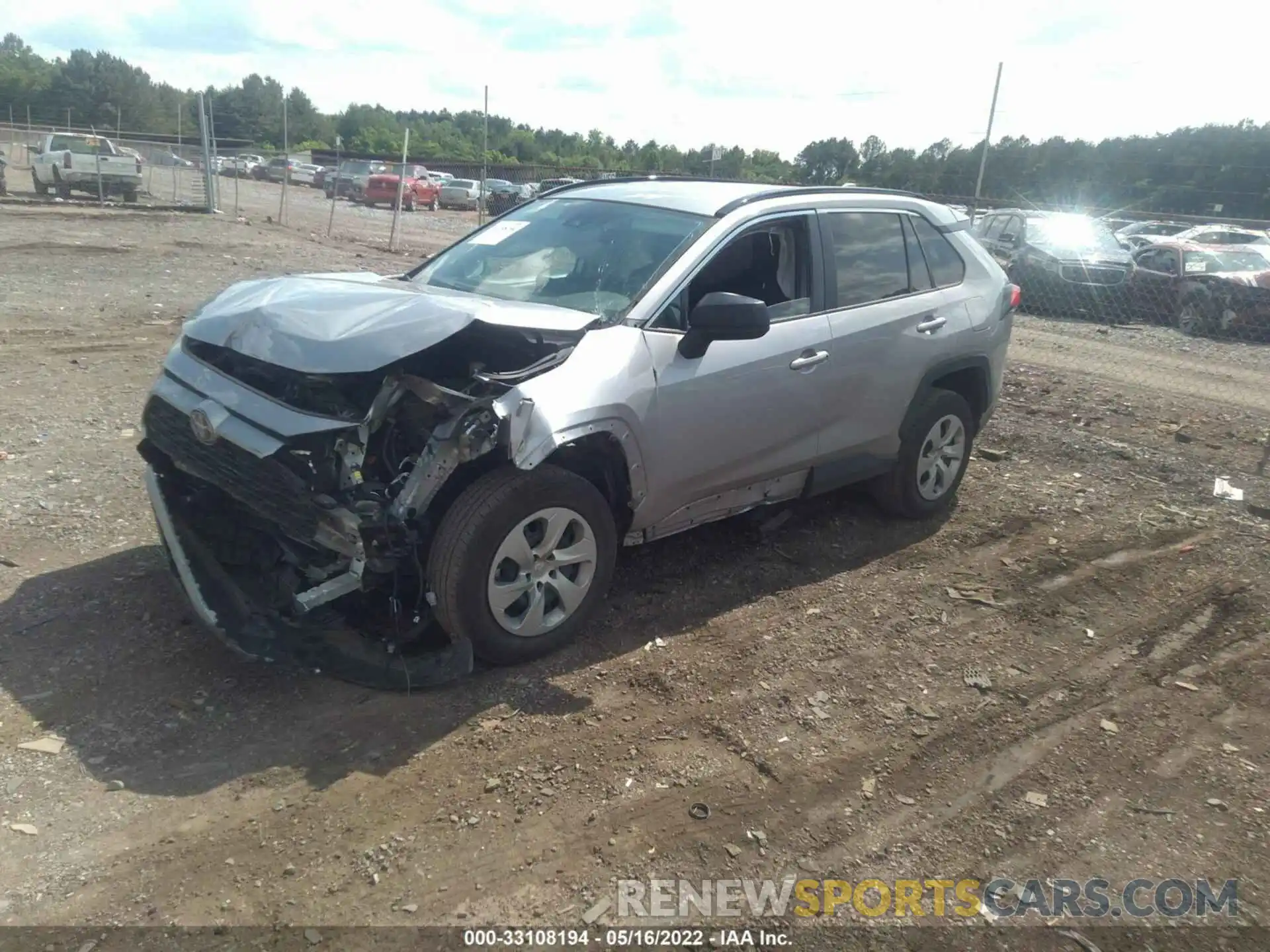 2 Photograph of a damaged car 2T3H1RFV0LC039356 TOYOTA RAV4 2020