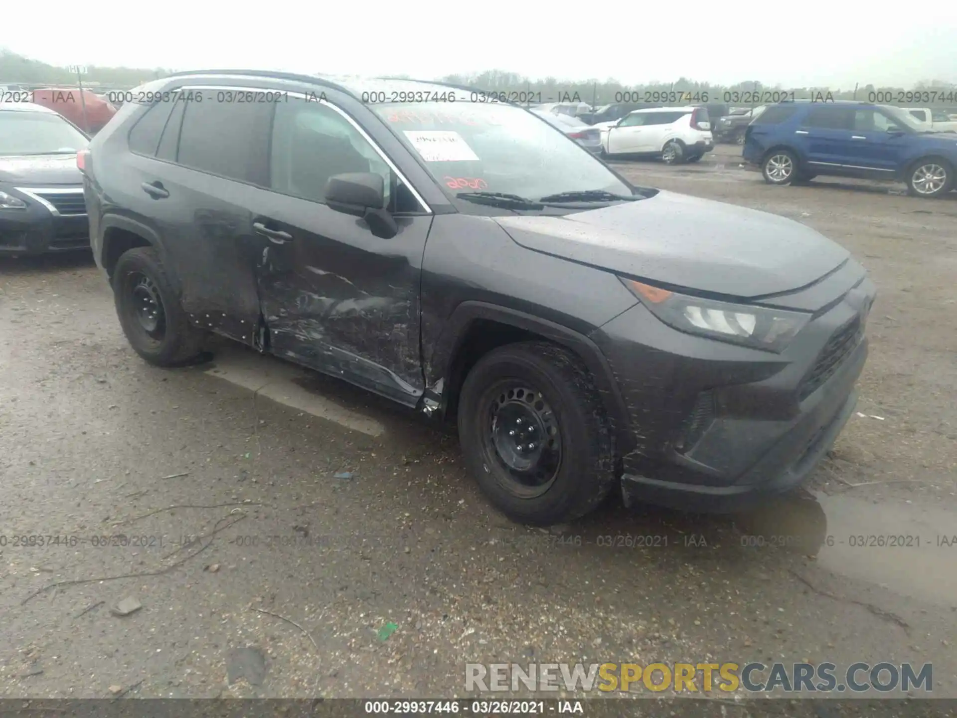 1 Photograph of a damaged car 2T3H1RFV0LC041804 TOYOTA RAV4 2020