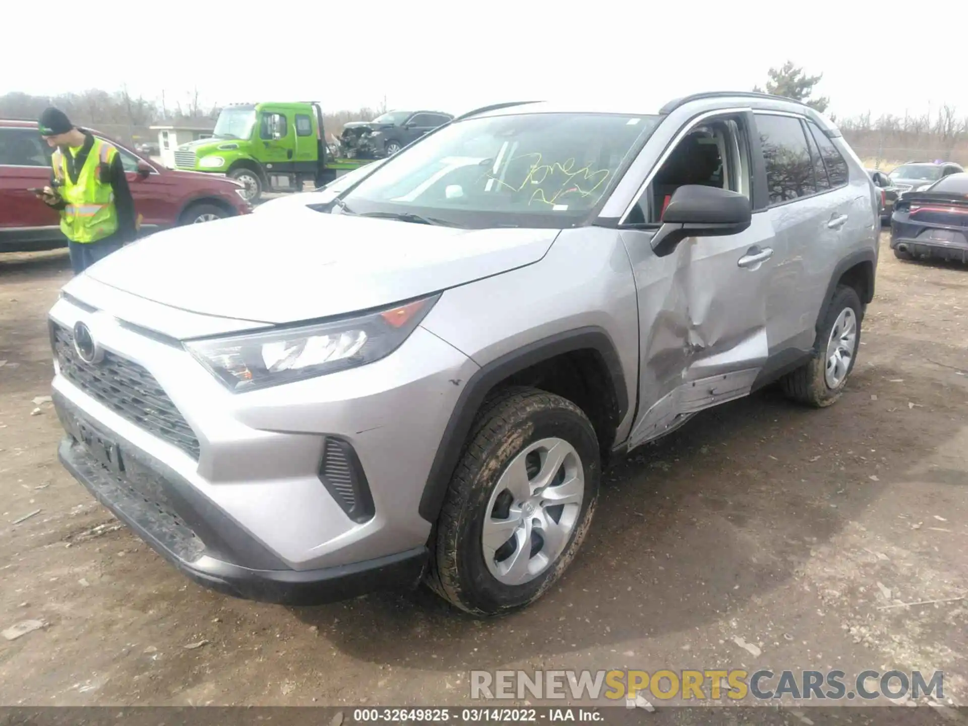 2 Photograph of a damaged car 2T3H1RFV0LC044573 TOYOTA RAV4 2020