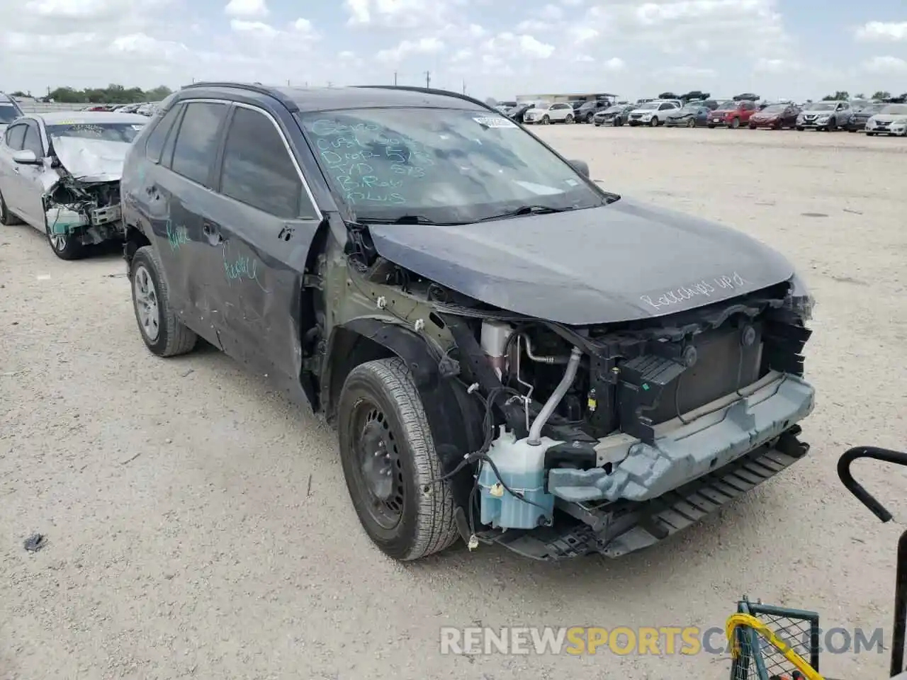 1 Photograph of a damaged car 2T3H1RFV0LC048204 TOYOTA RAV4 2020