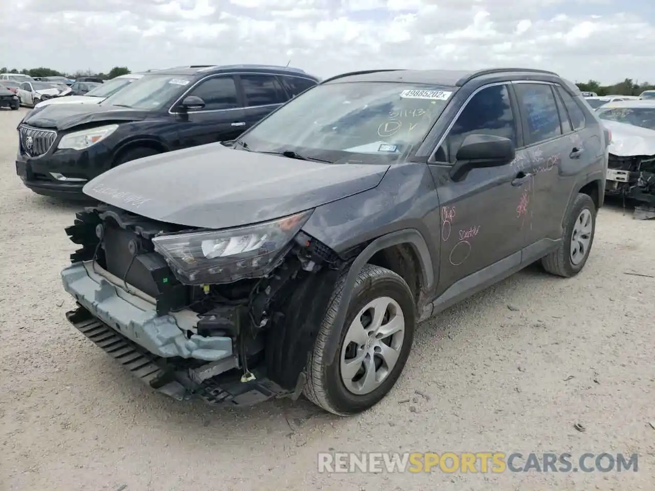 2 Photograph of a damaged car 2T3H1RFV0LC048204 TOYOTA RAV4 2020