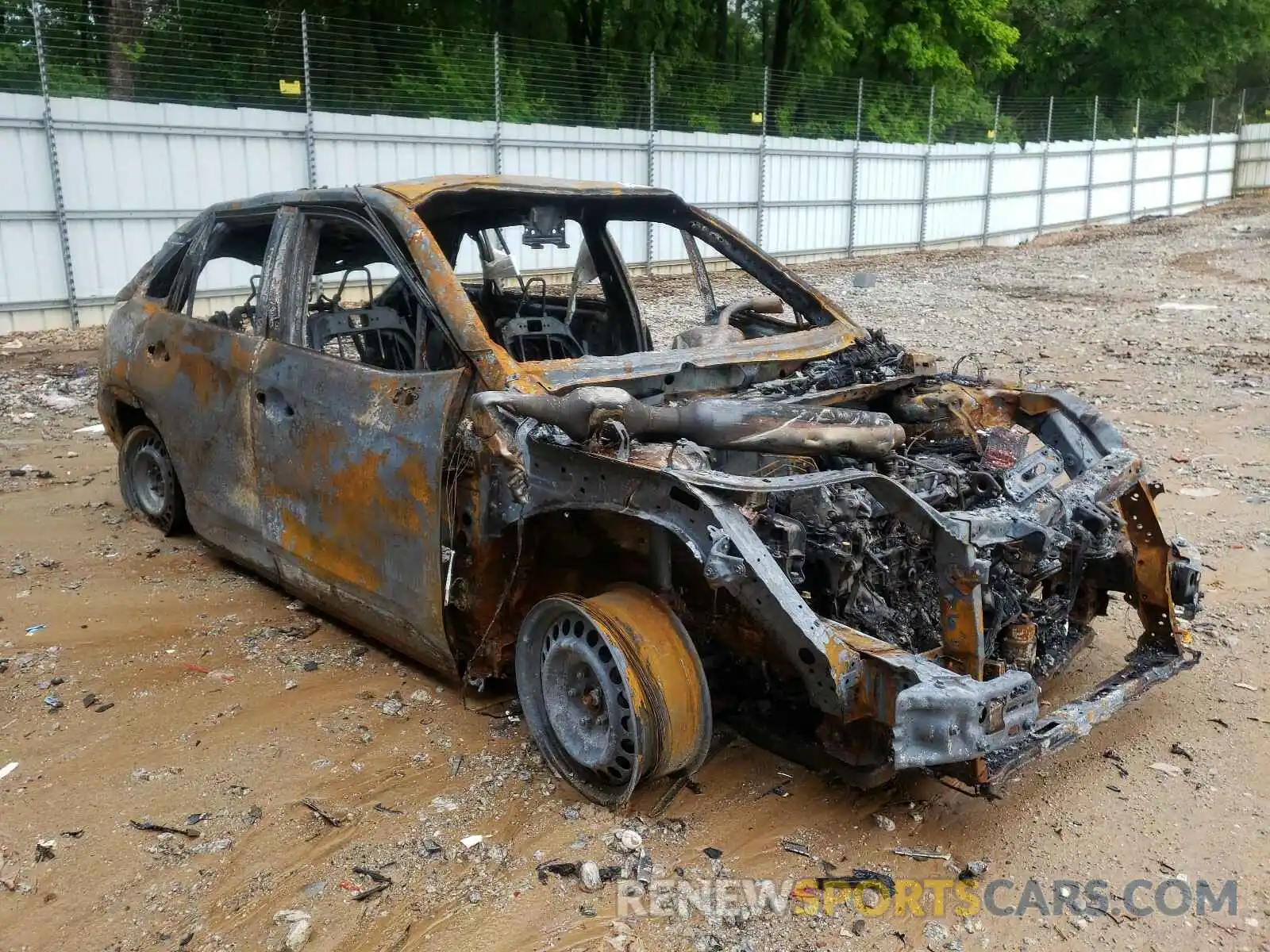 1 Photograph of a damaged car 2T3H1RFV0LC048820 TOYOTA RAV4 2020