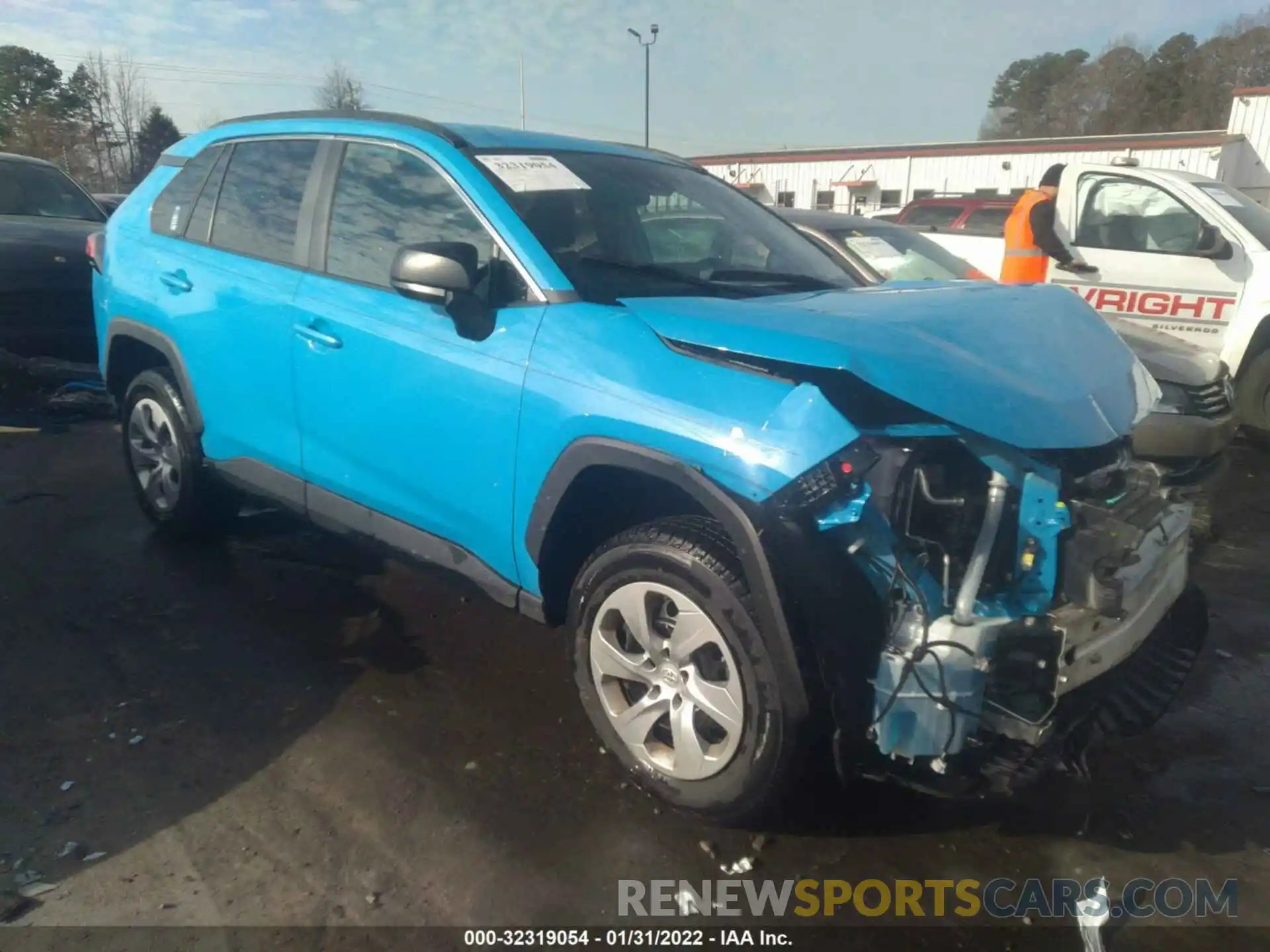 1 Photograph of a damaged car 2T3H1RFV0LC054780 TOYOTA RAV4 2020