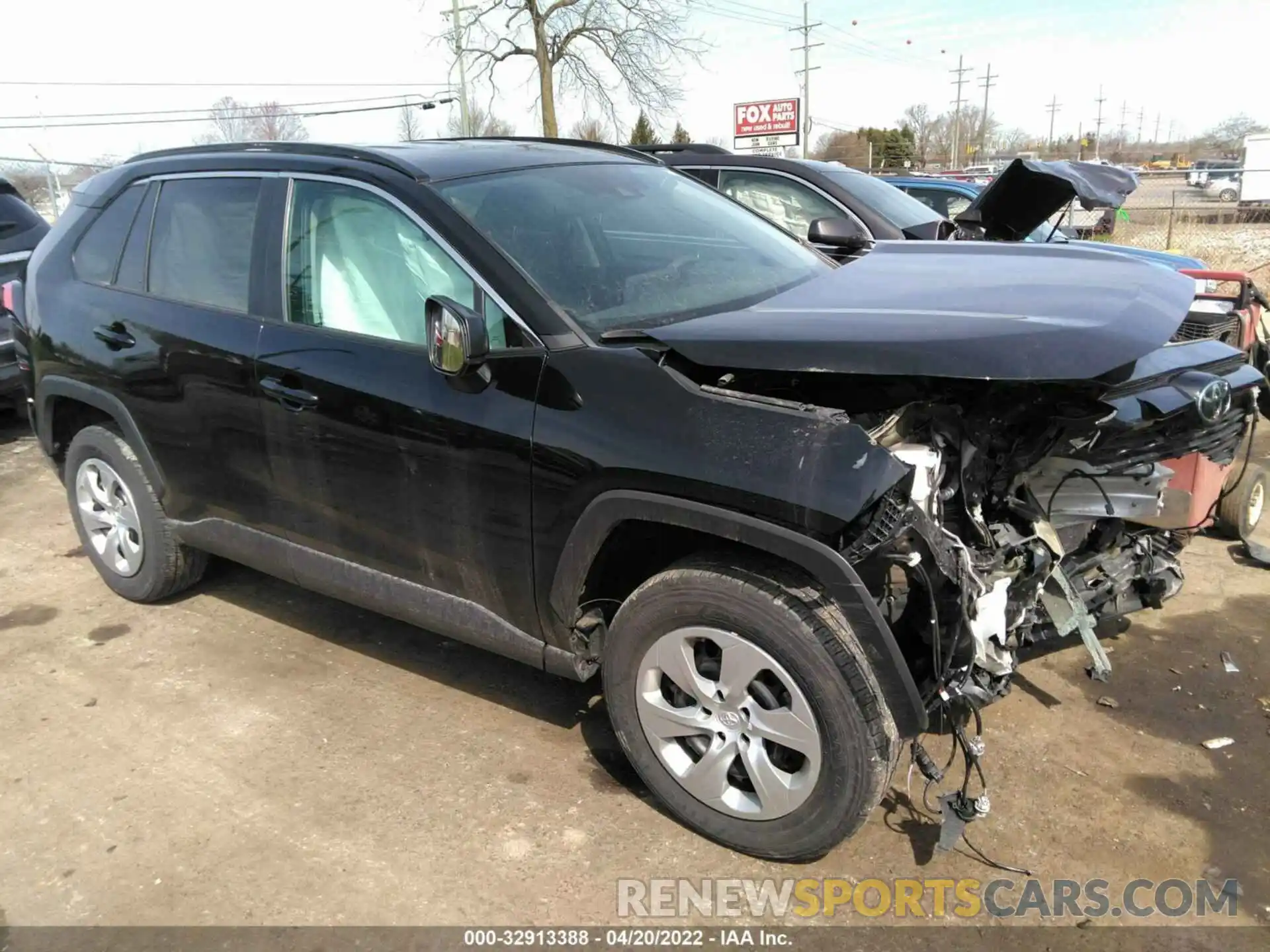 1 Photograph of a damaged car 2T3H1RFV0LC056965 TOYOTA RAV4 2020