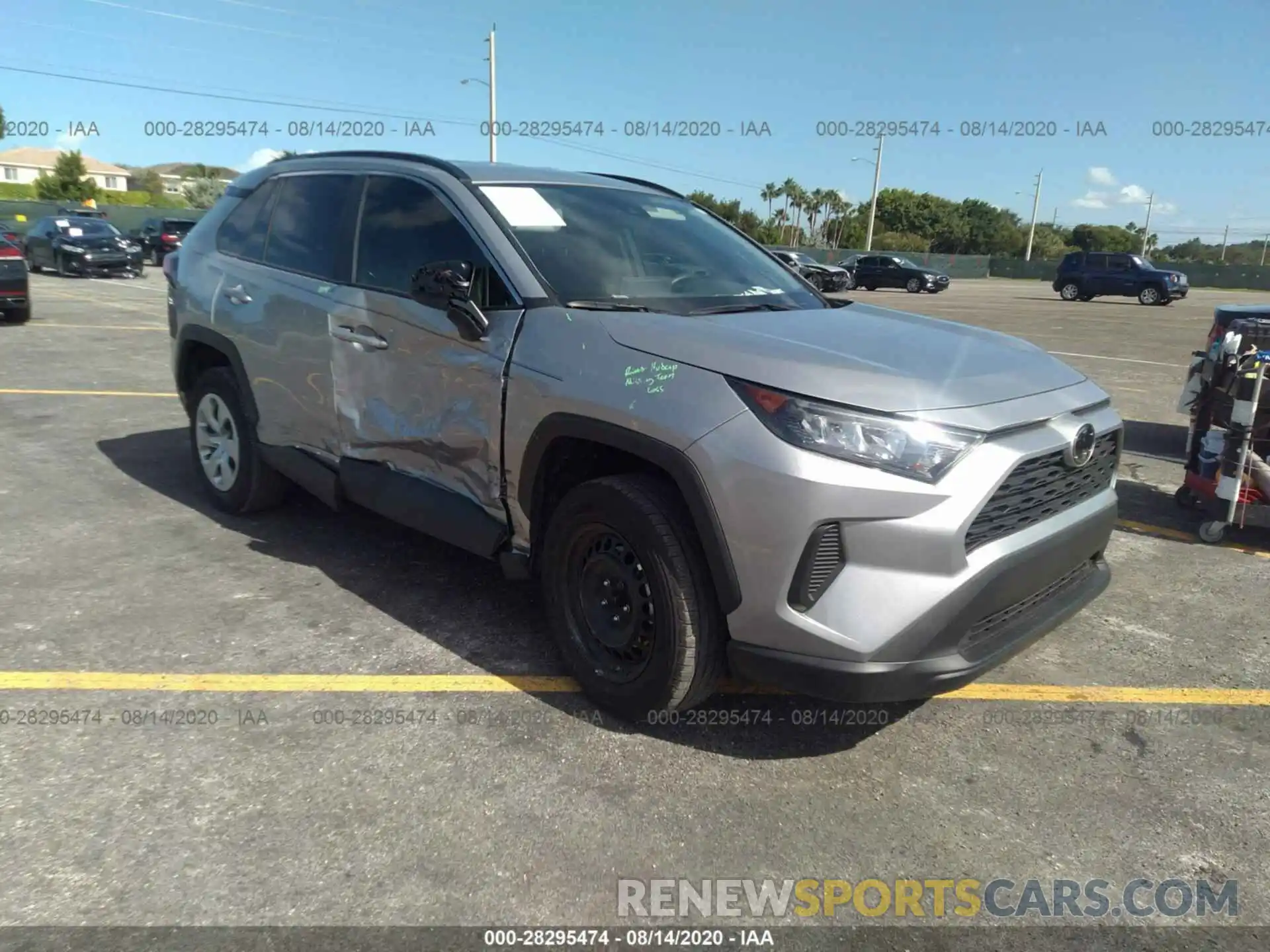 1 Photograph of a damaged car 2T3H1RFV0LC057310 TOYOTA RAV4 2020