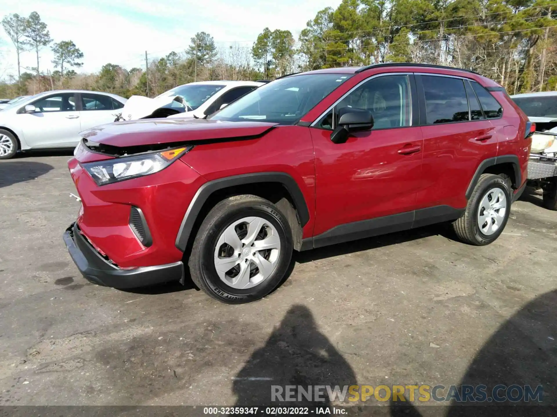 2 Photograph of a damaged car 2T3H1RFV0LC073474 TOYOTA RAV4 2020