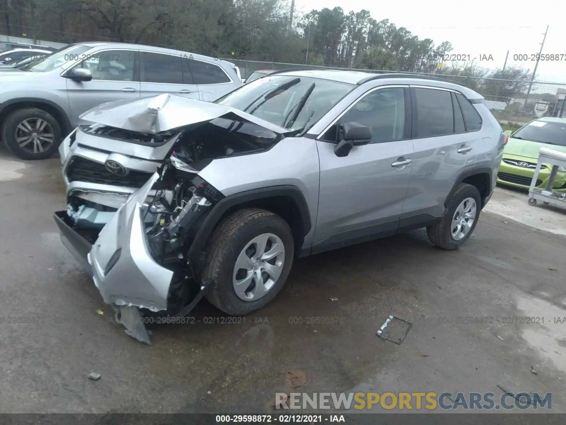 2 Photograph of a damaged car 2T3H1RFV0LC077346 TOYOTA RAV4 2020