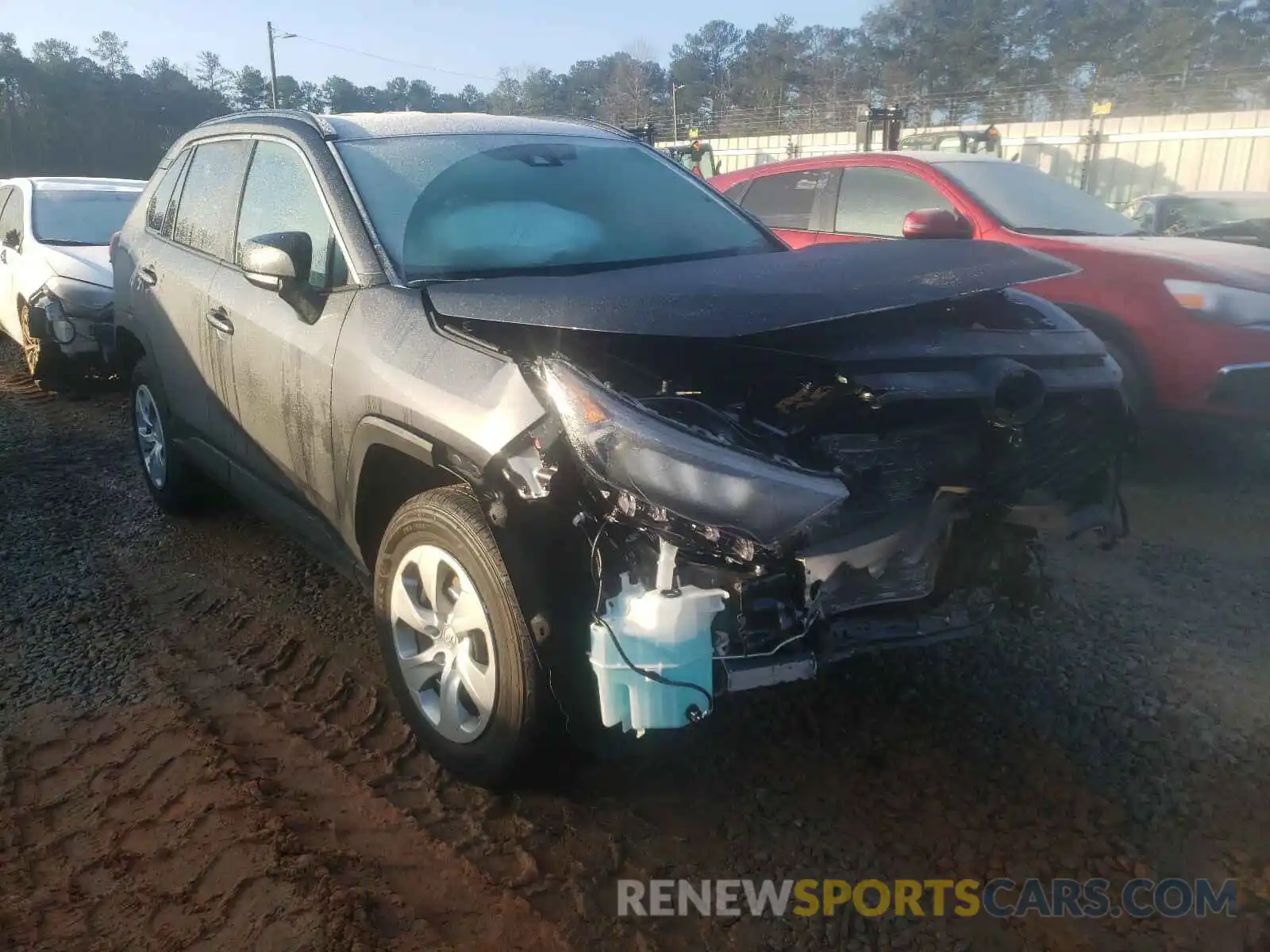 1 Photograph of a damaged car 2T3H1RFV0LC080277 TOYOTA RAV4 2020