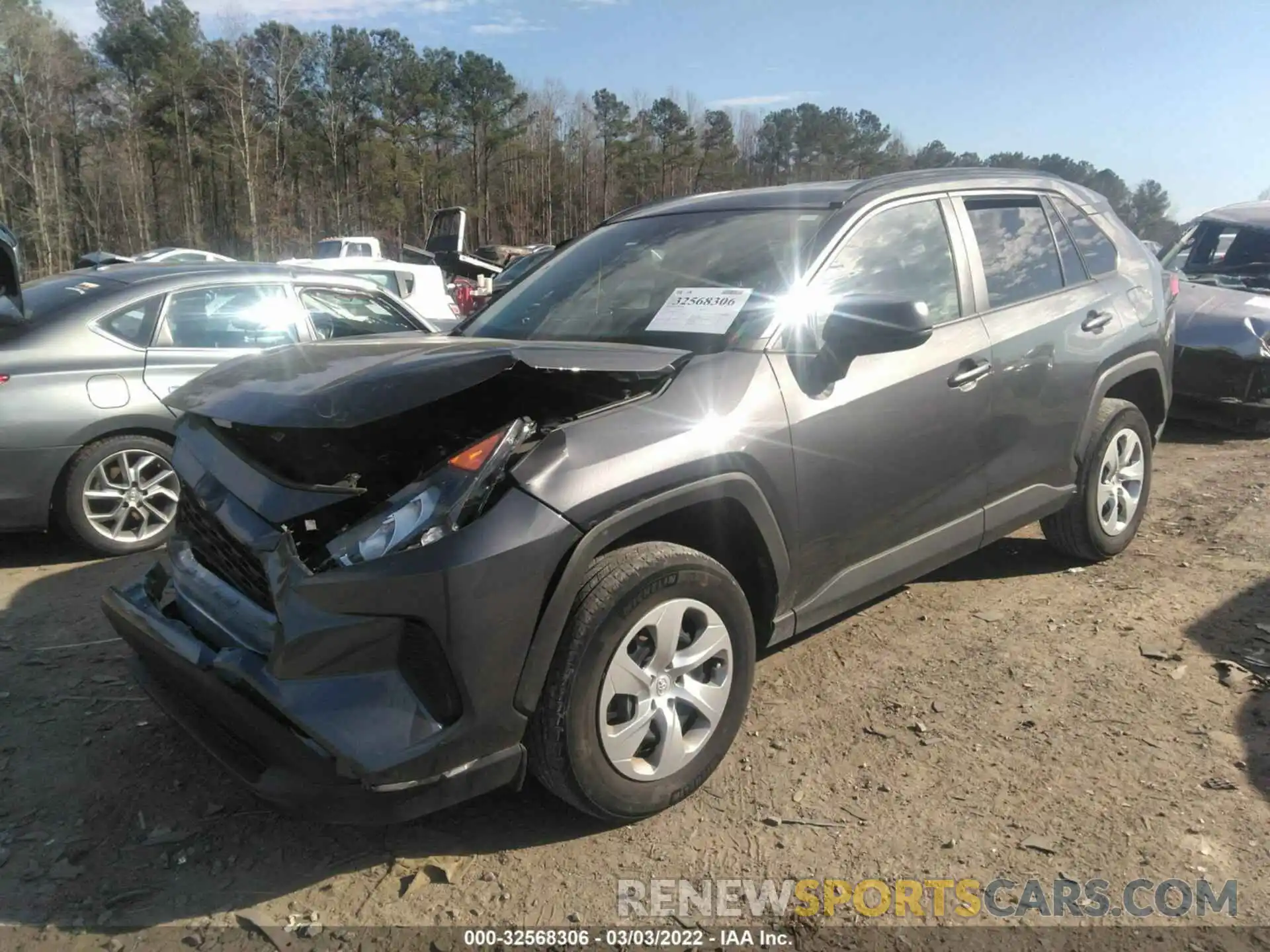 2 Photograph of a damaged car 2T3H1RFV0LW058553 TOYOTA RAV4 2020