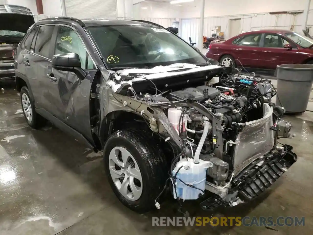 1 Photograph of a damaged car 2T3H1RFV0LW058620 TOYOTA RAV4 2020