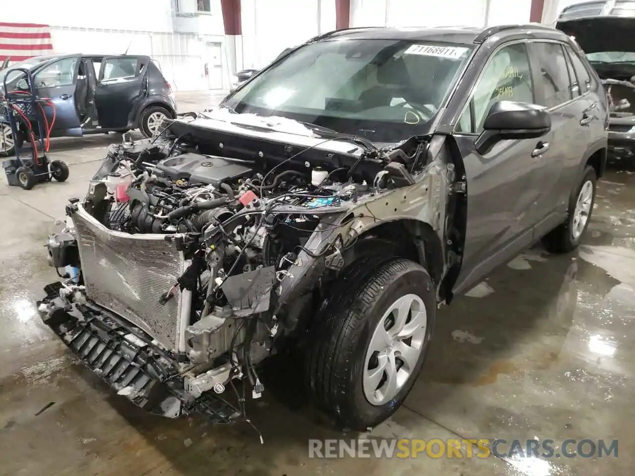 2 Photograph of a damaged car 2T3H1RFV0LW058620 TOYOTA RAV4 2020